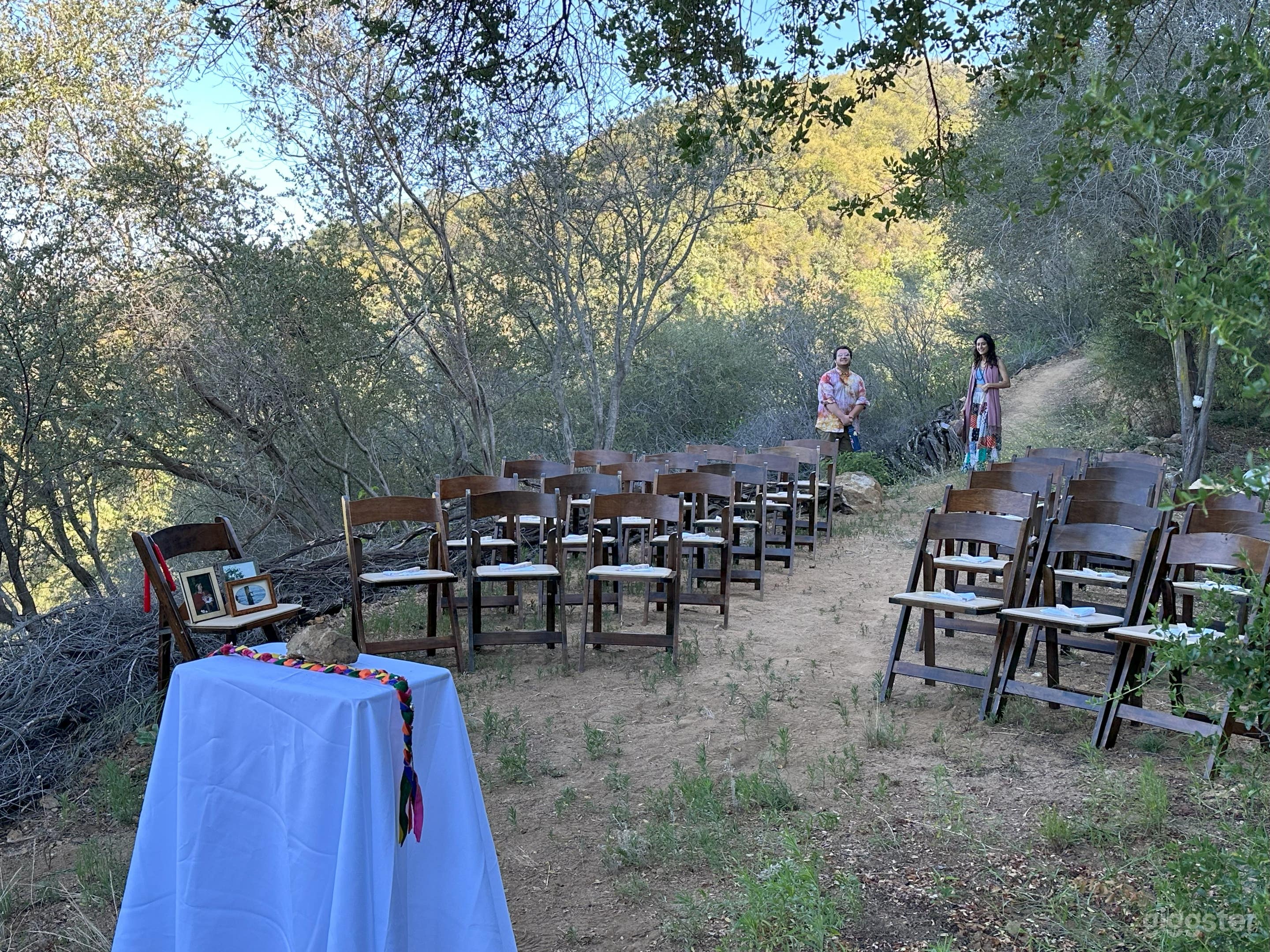 Lush Outdoor Event Space under Topanga Oak Trees Photo 2