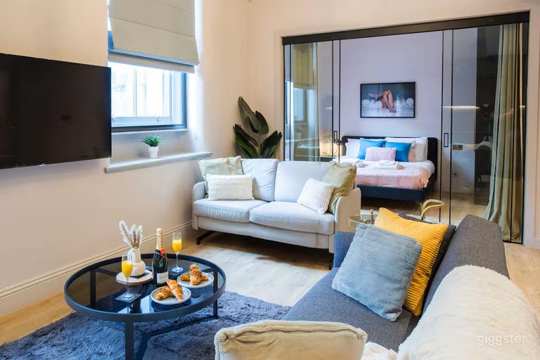  2 Bed 2 Bath | Retro-Modern Apartment with Open-Plan Living 