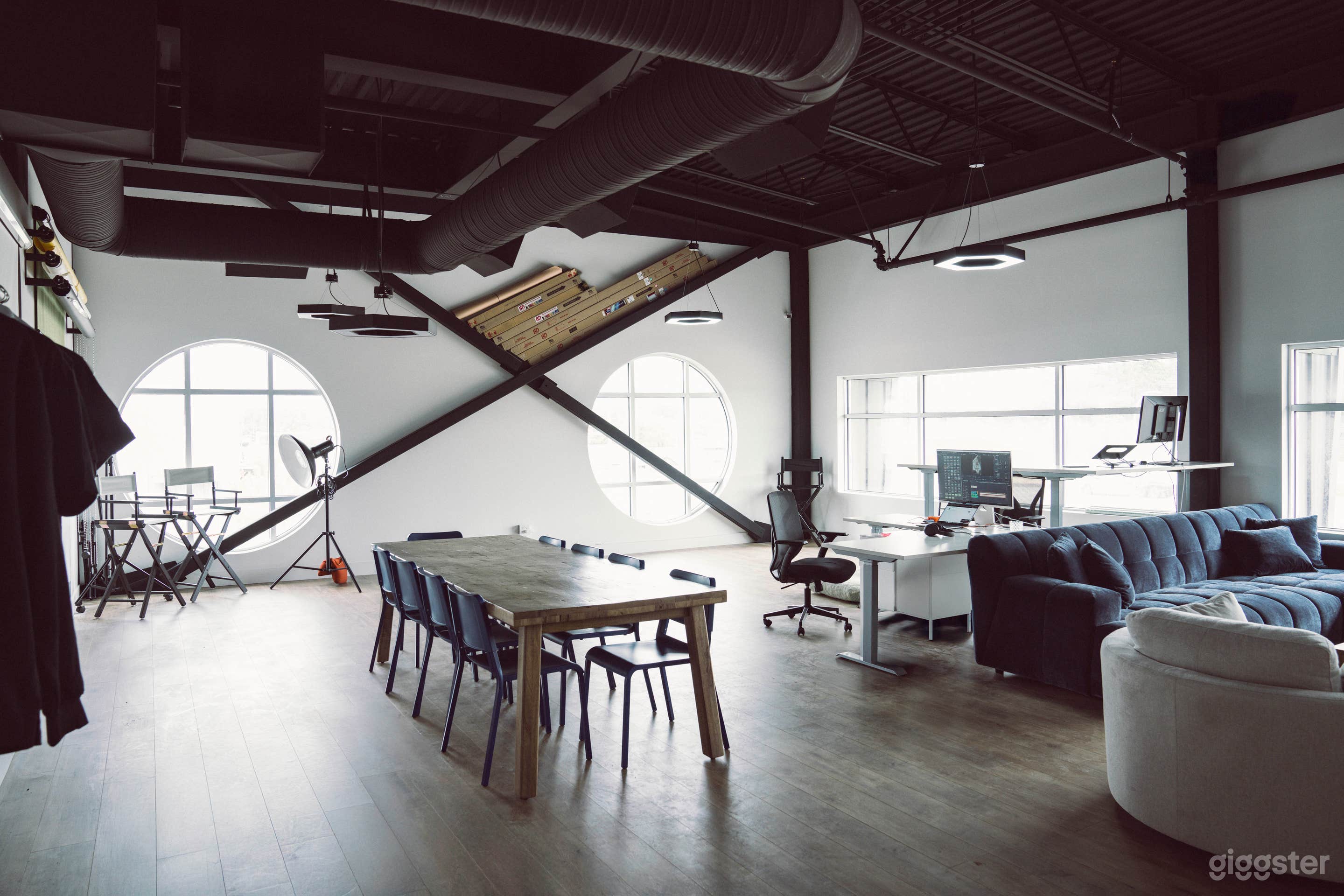 Our open space studio has multiple uses or scene opportunities for photo and video.