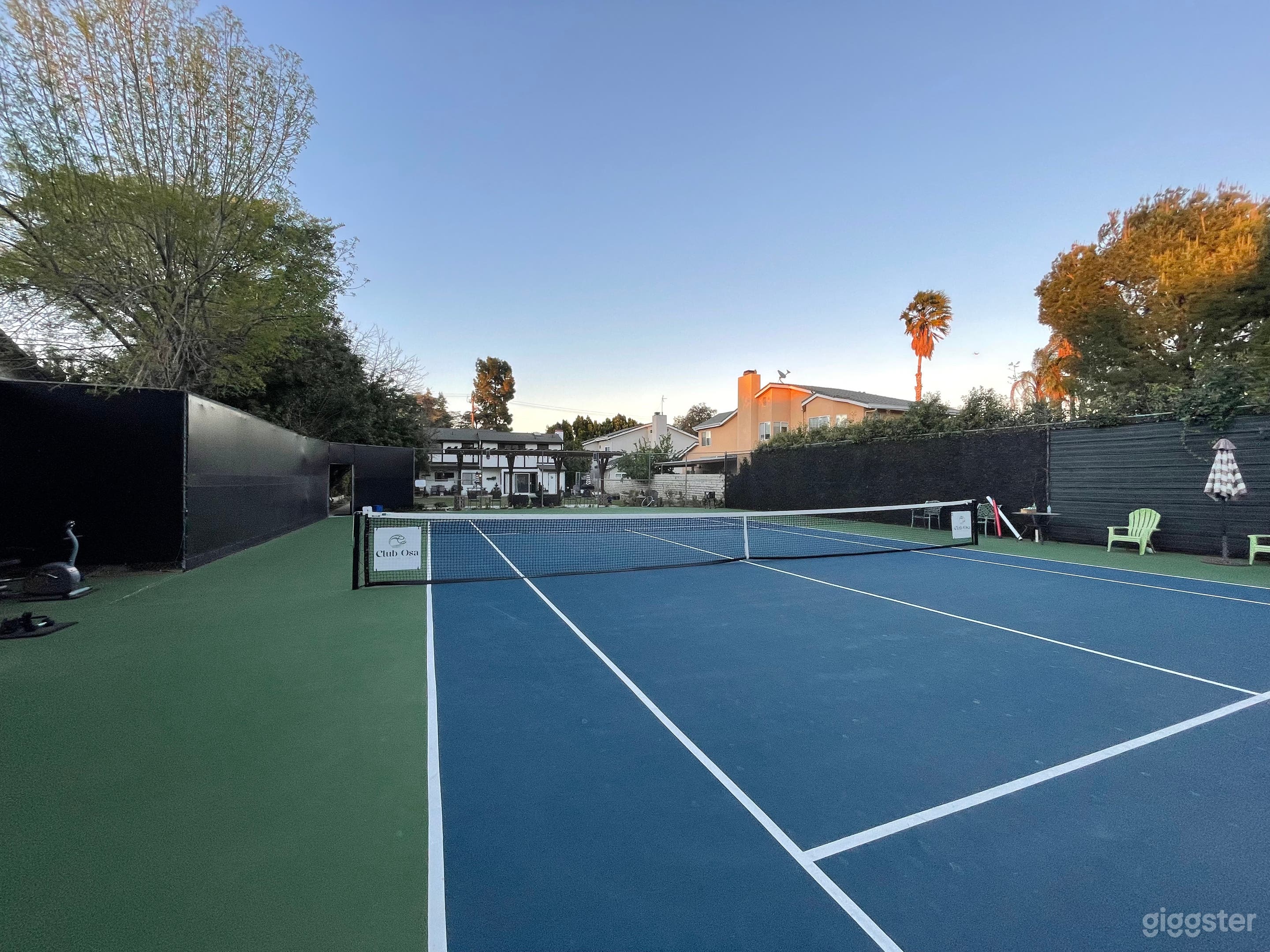 Country Club Garden with Tennis Court Photo 1