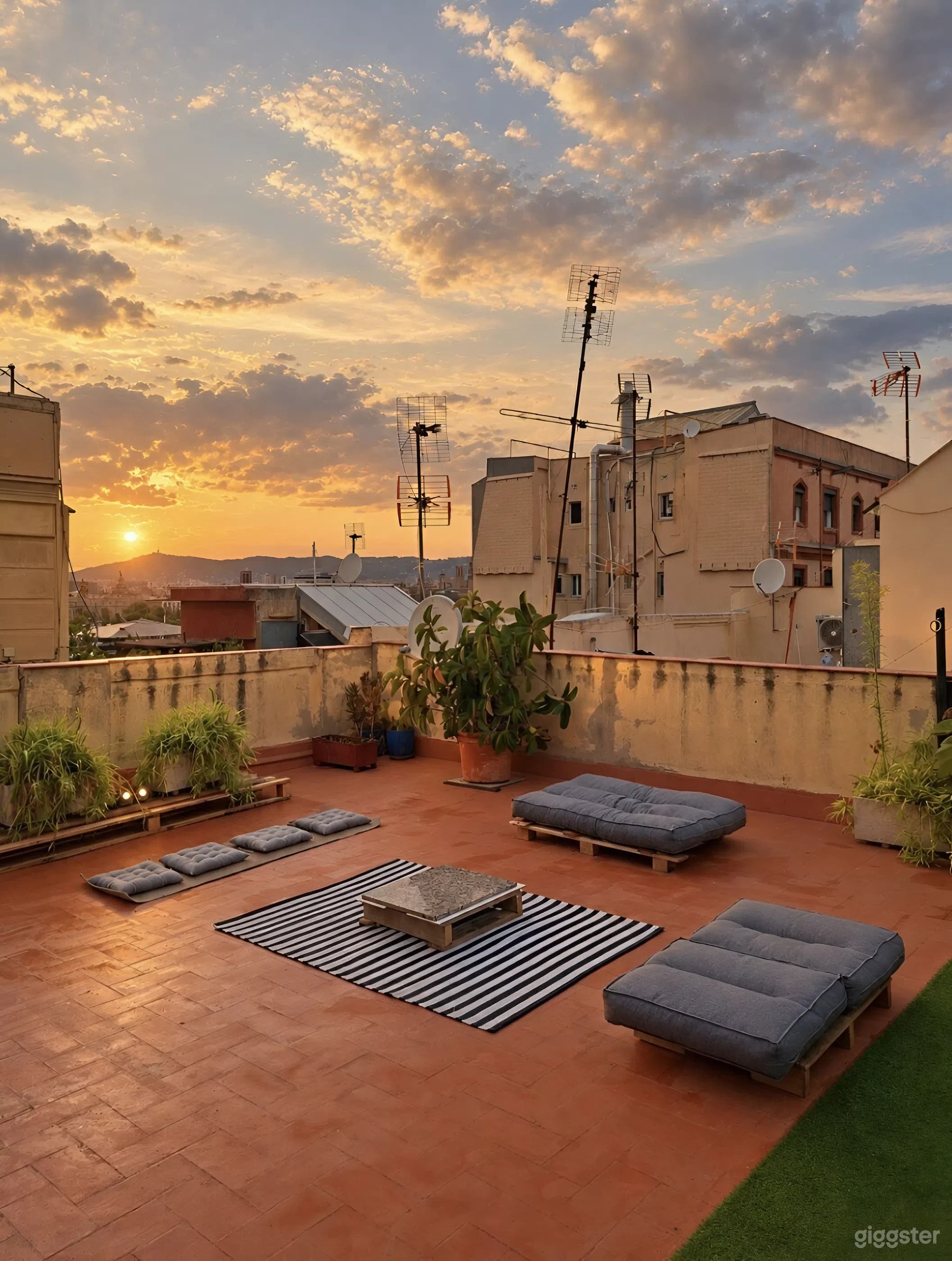 Estudio privado en azotea soleada en el centro de Barcelona Foto 4