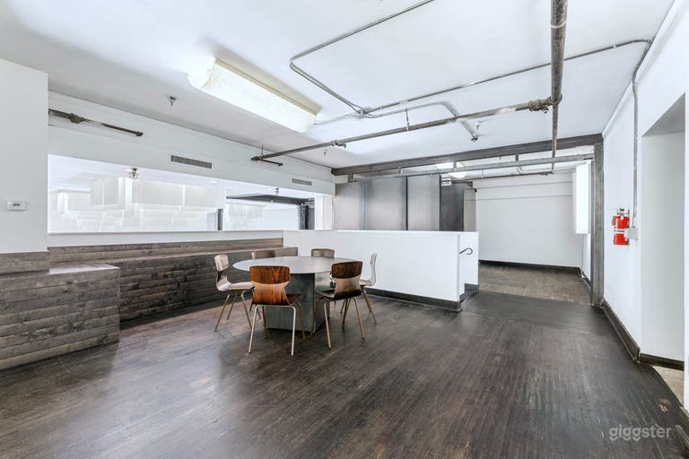  Second floor. Additional room to the left of staircase with mobile partition. 