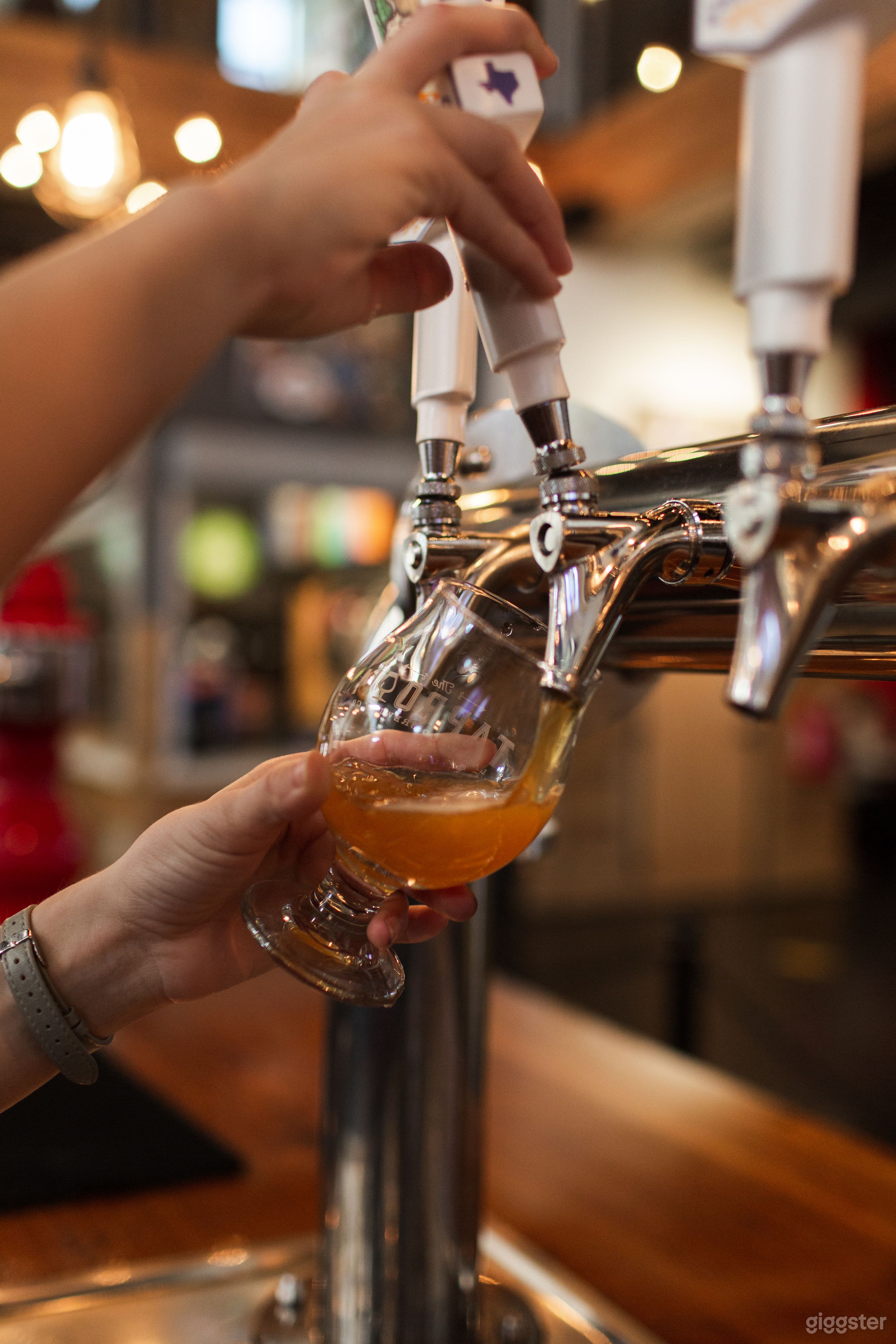 draft lines in Taproom