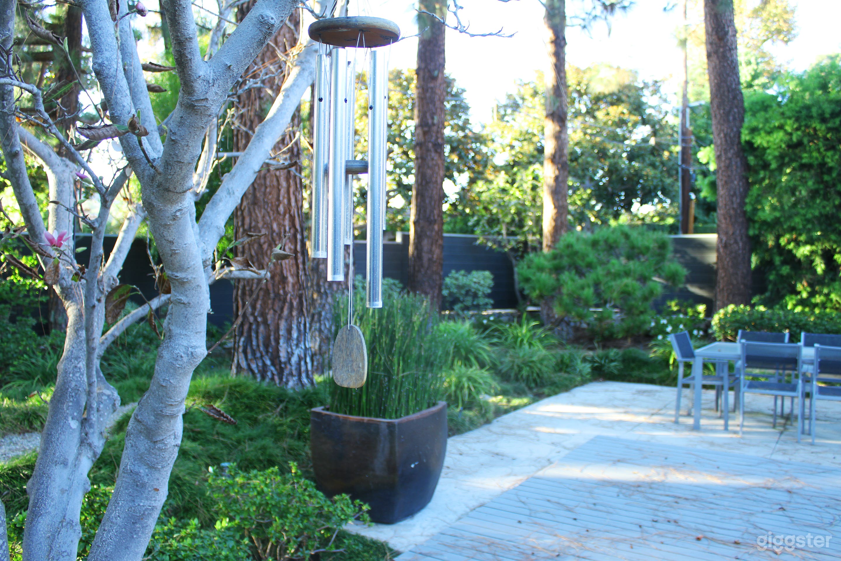 Fenced, private front yard area.