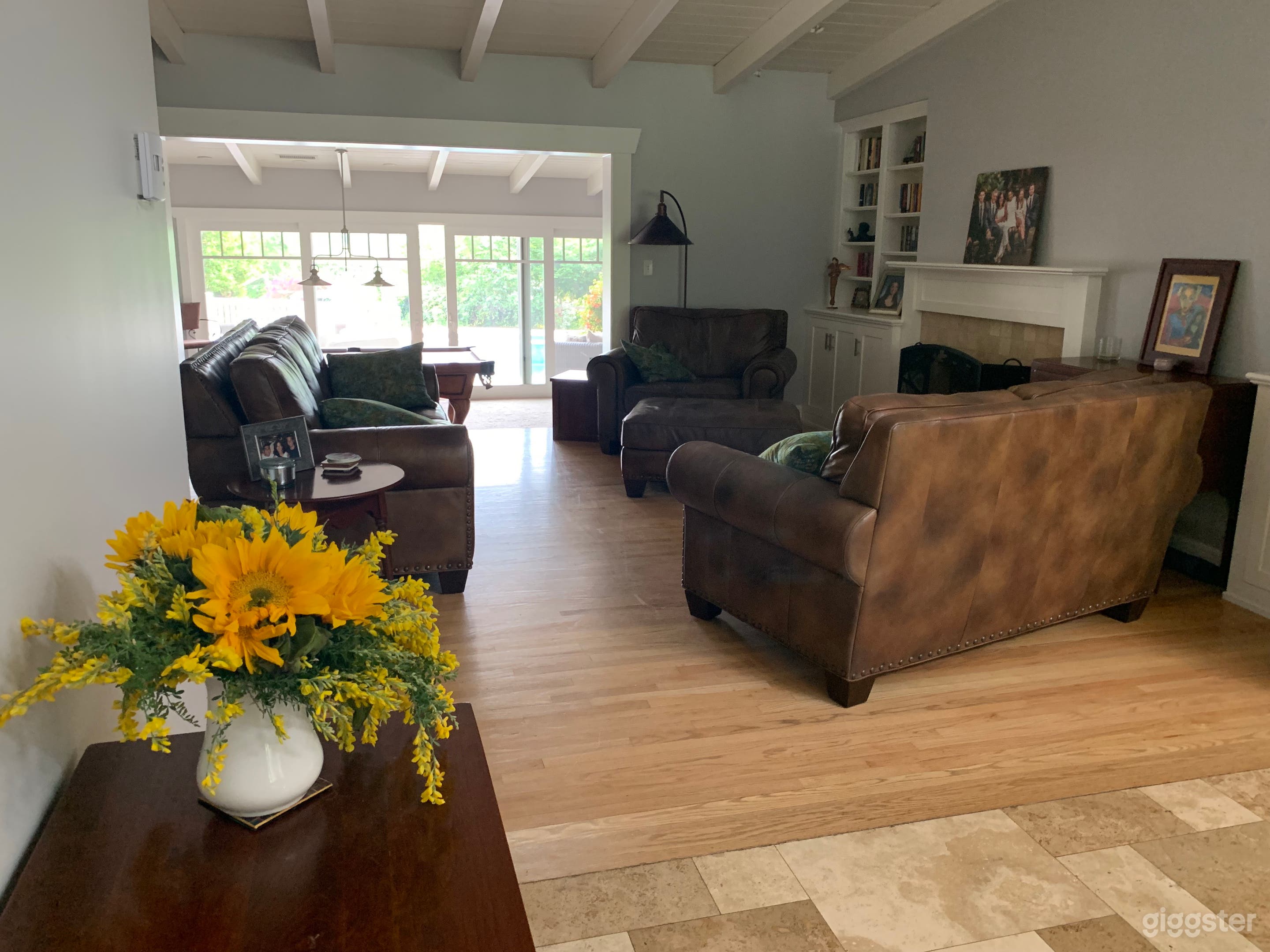 Entry with the living room in the distance