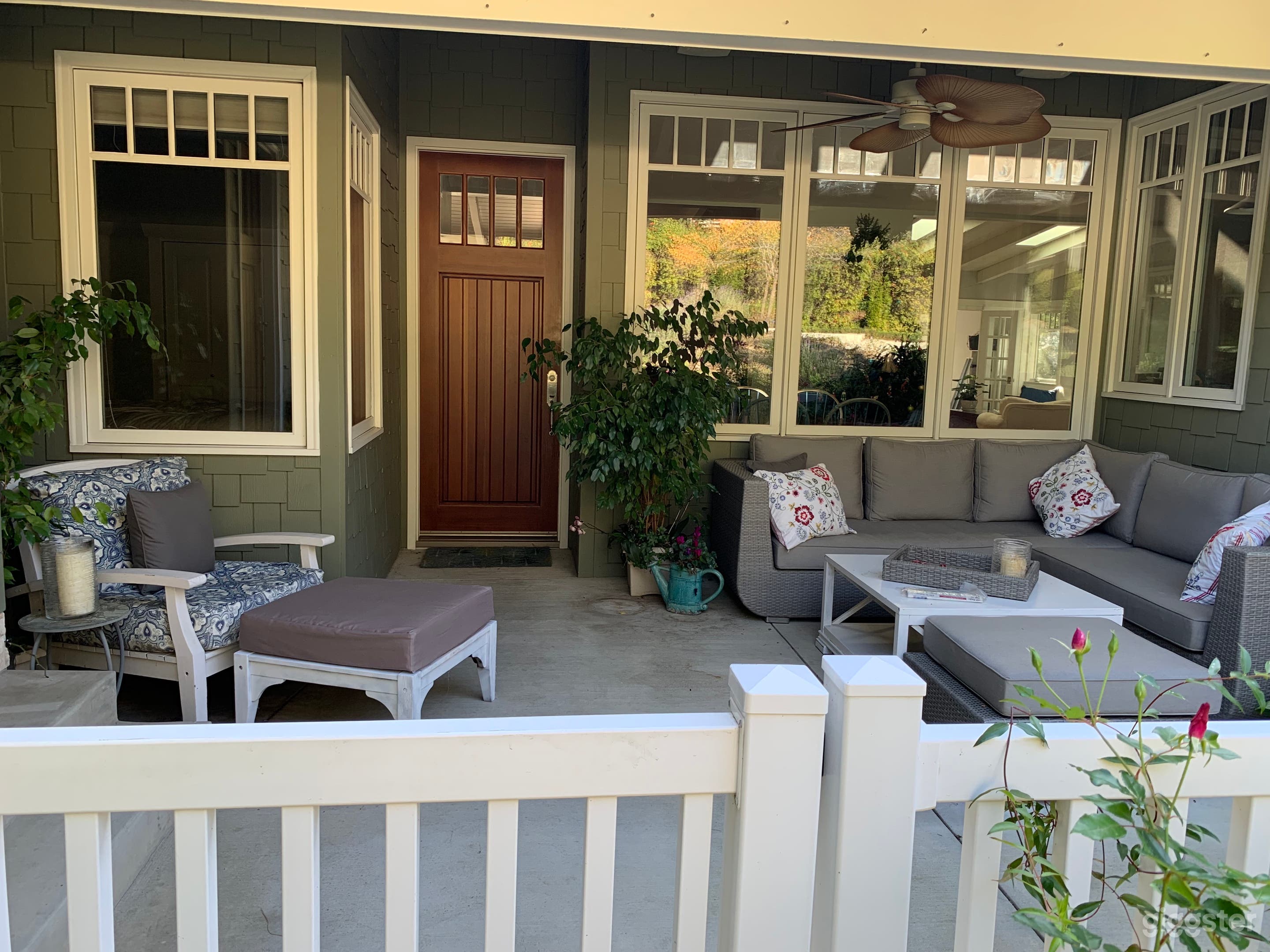 Country cottage with cozy front porch