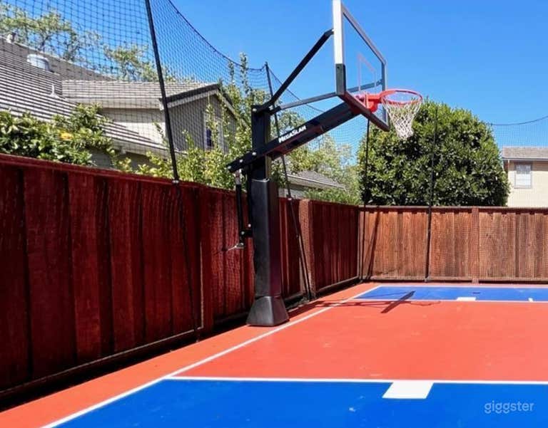  Basketball Court in a Newly Renovated Backyard 