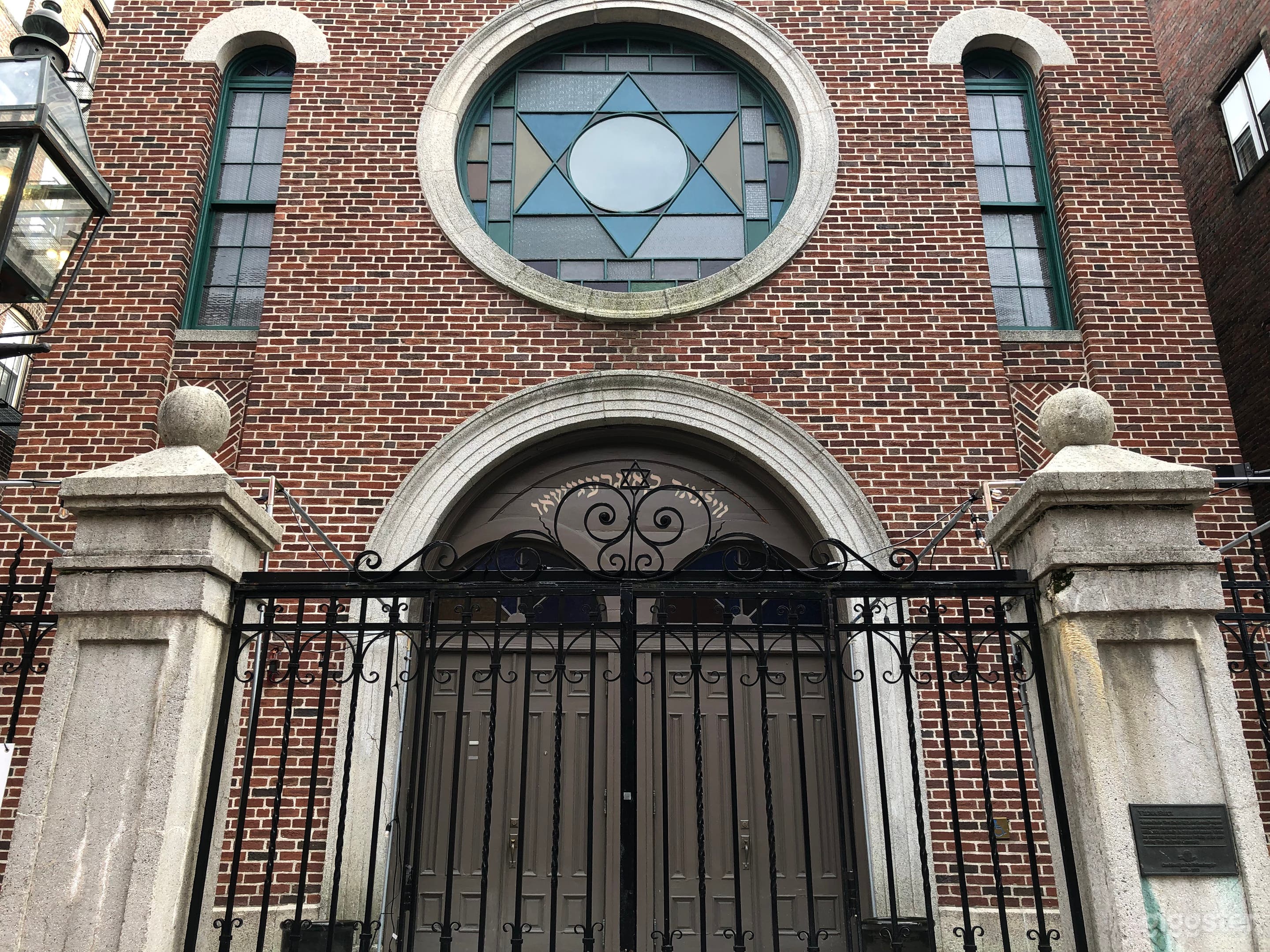Front of historic building