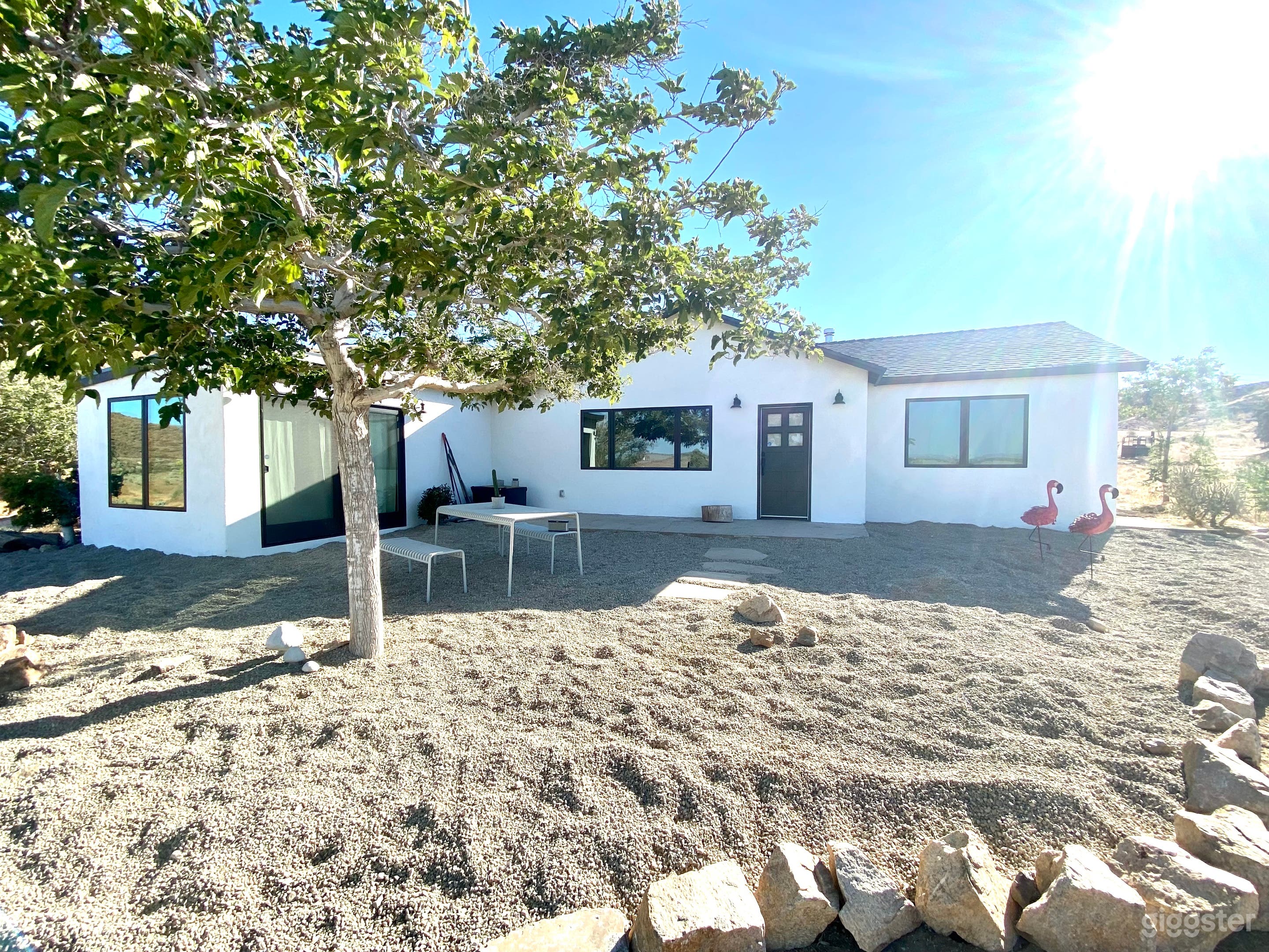 Exterior - Main house with gravel yard.