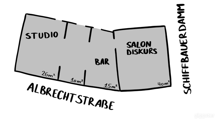  Studio exceptionnel au cœur de Berlin 