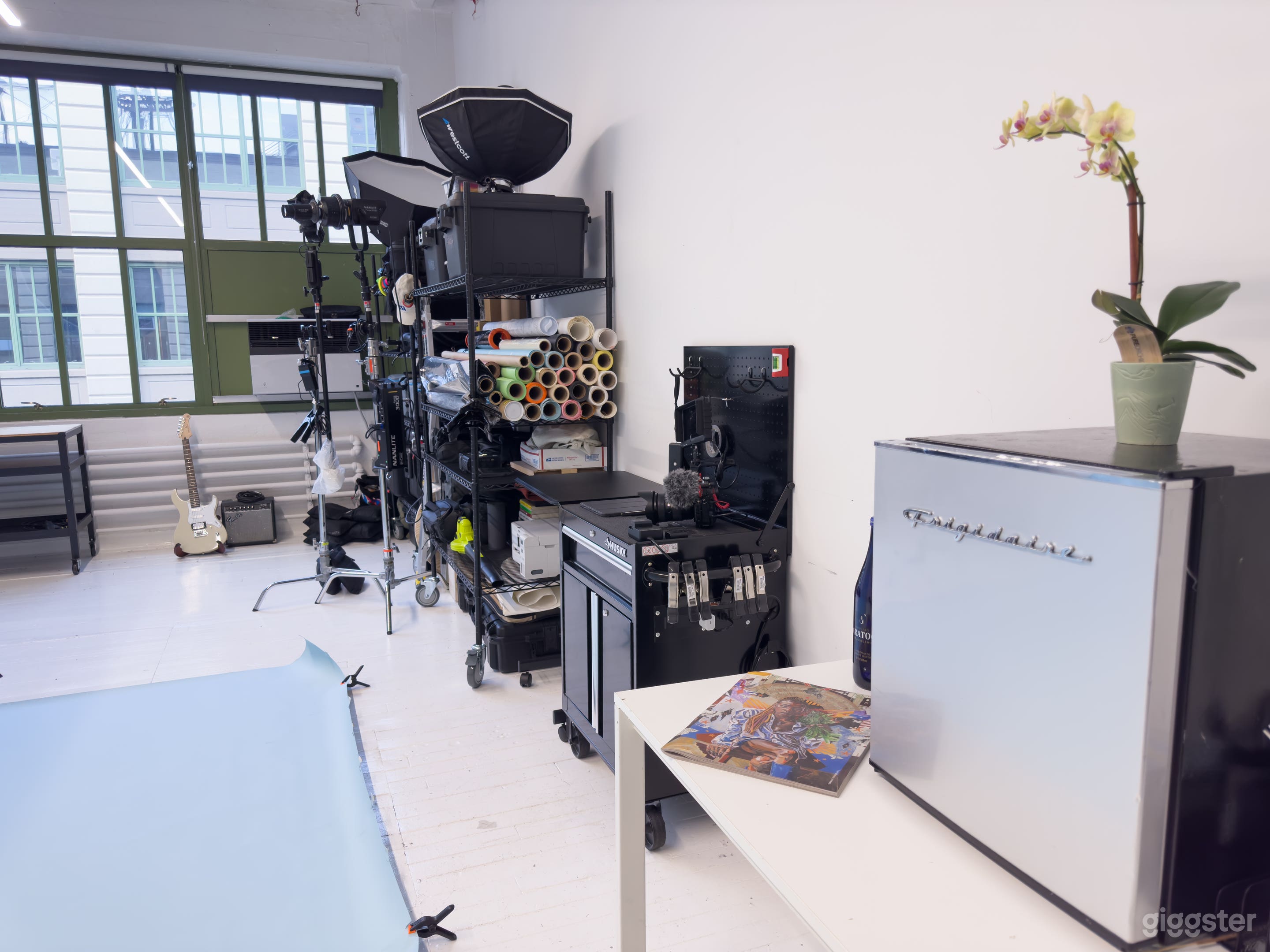 Mini fridge and tool cart