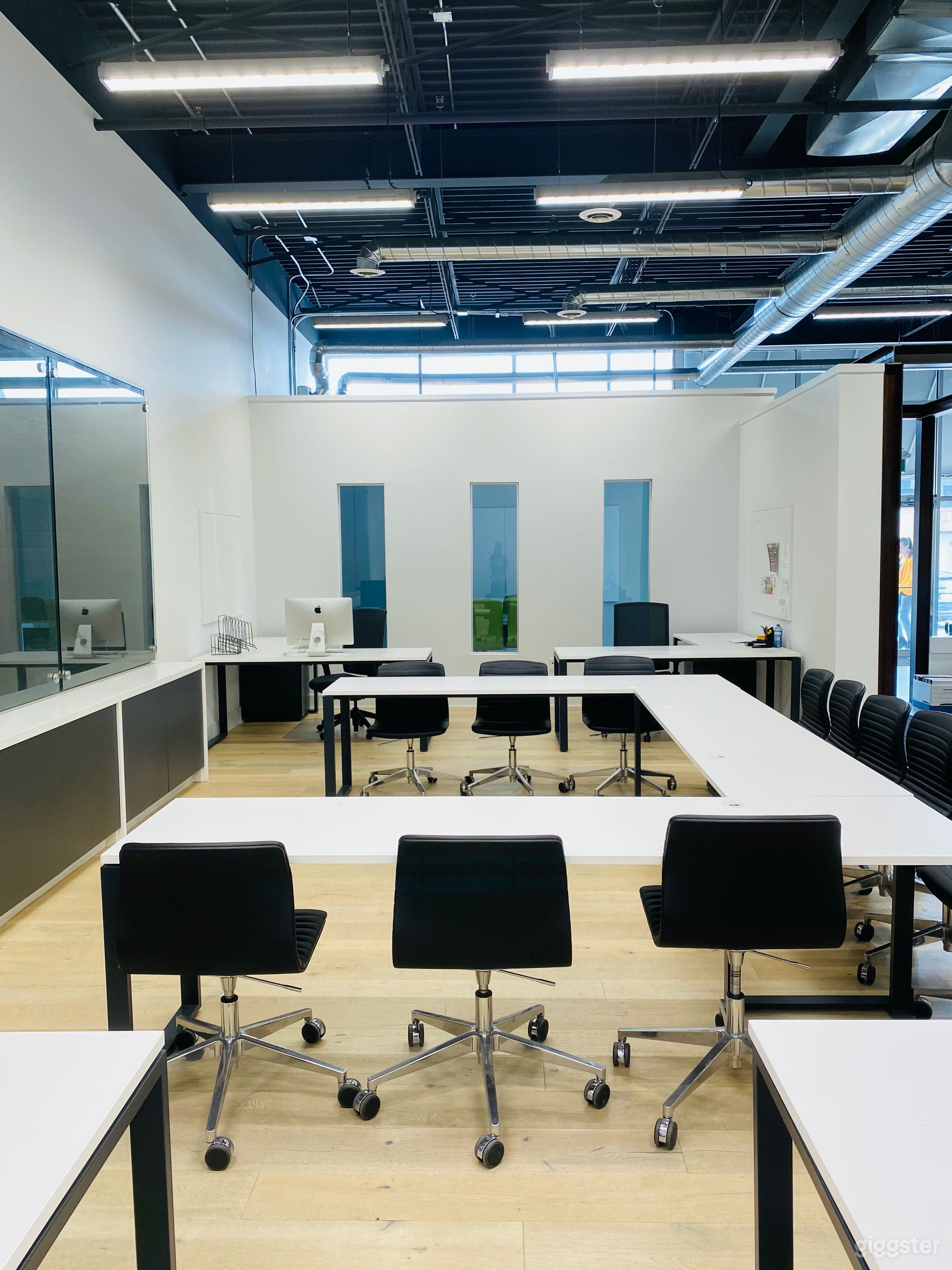 This is the larger area everyone can gather, it is modular and the setup can be customized to your needs. 