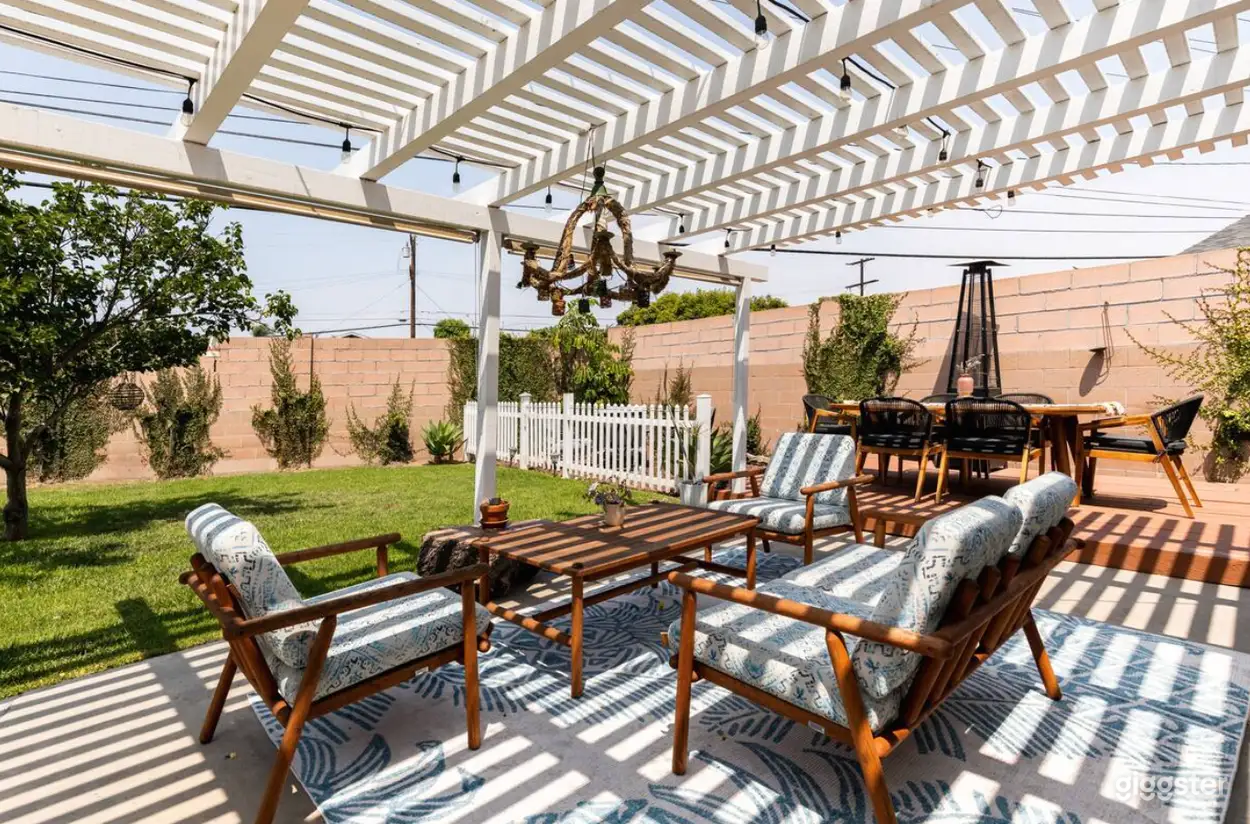 Modern Backyard Oasis with Hot Tub &amp; Lounge Photo 1