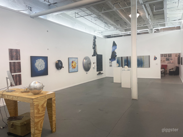  another view of the larger space - we change the art displays every 2 months. 