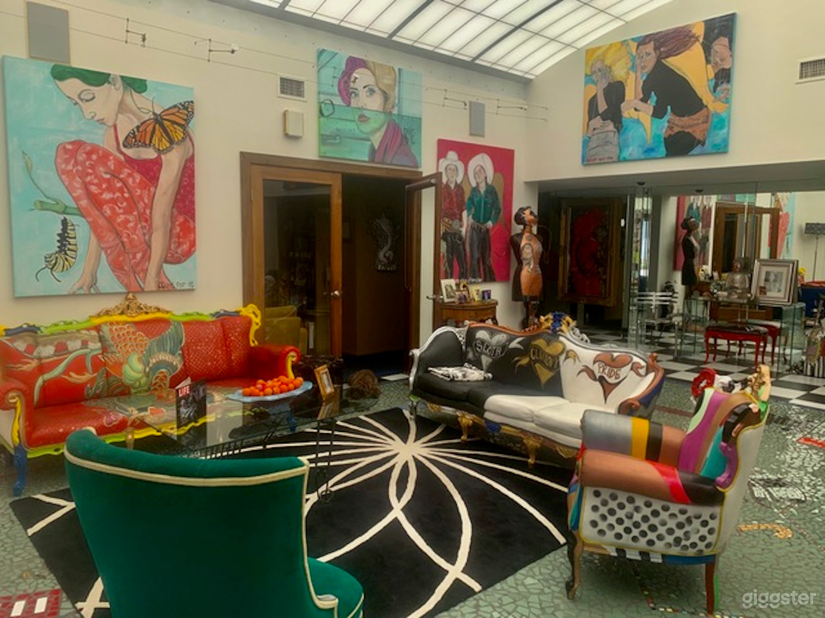 You walk through the front door and - Voila! And you immediately realize that this home truly has a whimsical Bohemian vibe.