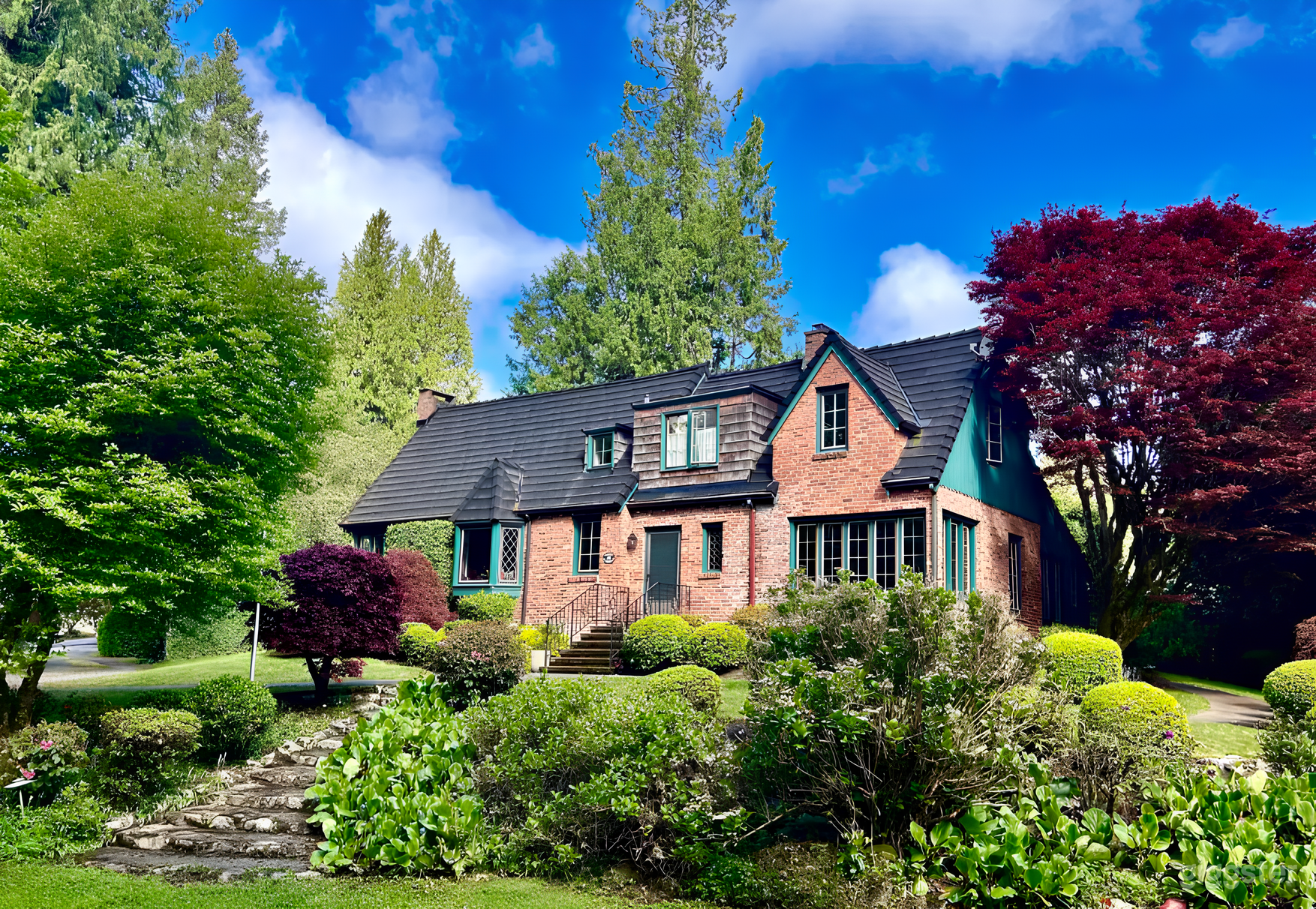 Rustic Brick Tudor in Woods Photo 1