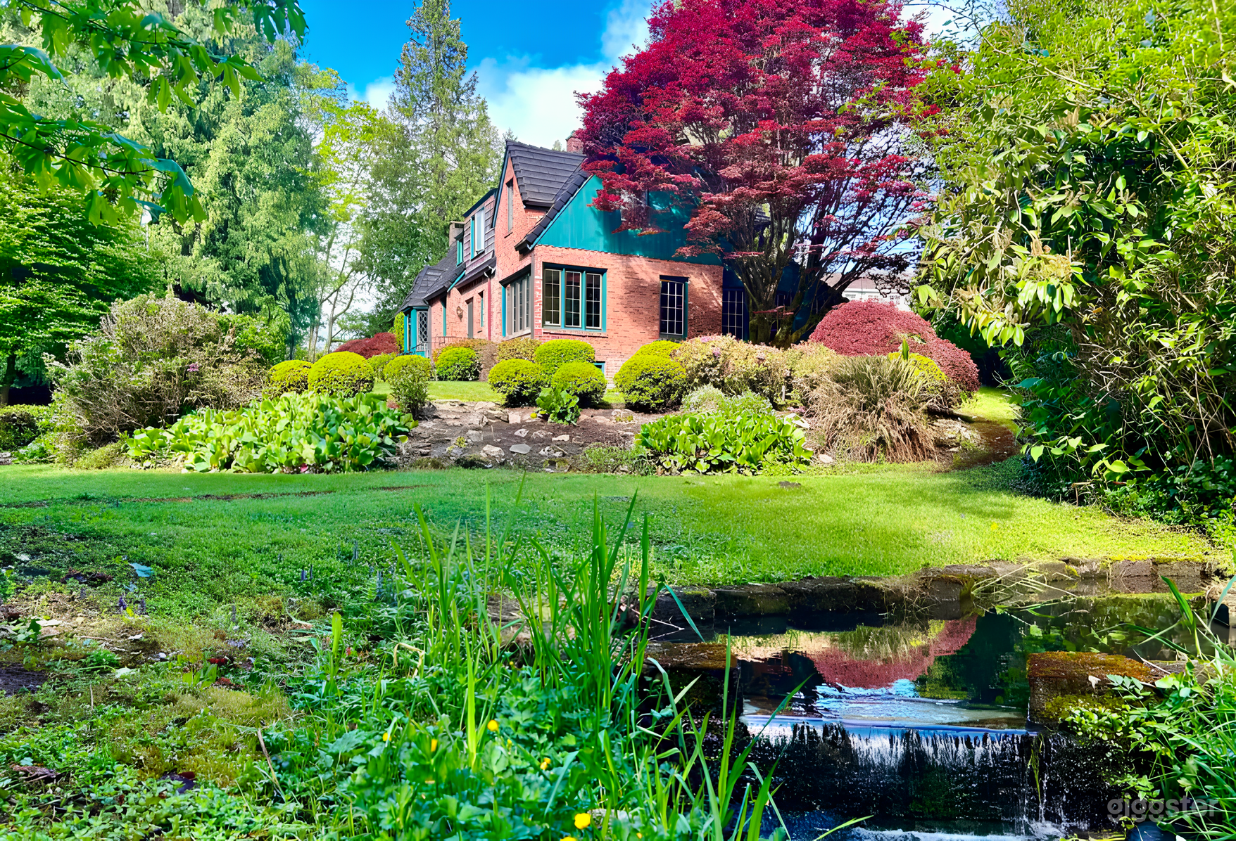 Rustic Brick Tudor in Woods Photo 2
