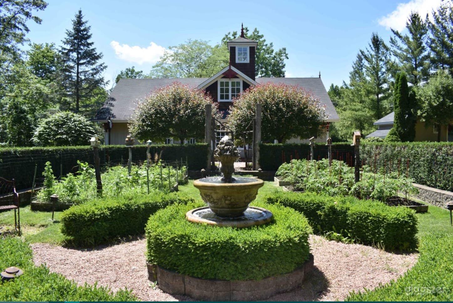 Sunken Vegetable Potager Garden Photo 3