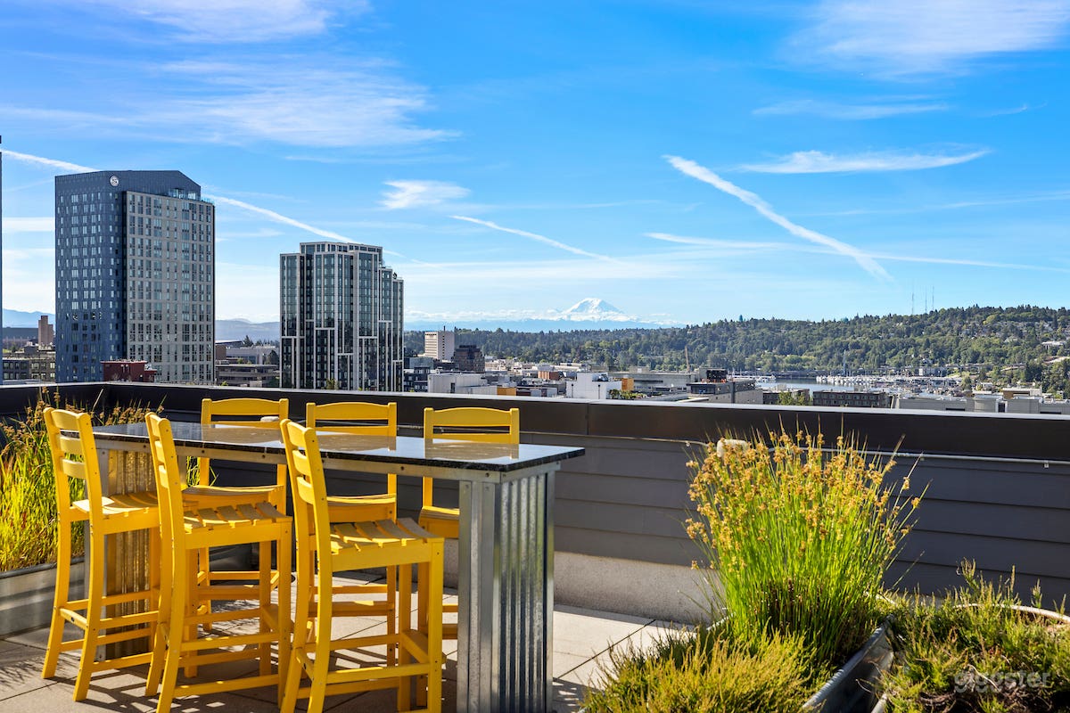 Charming Rooftop Deck w/ Seattle Skyline View Photo 4