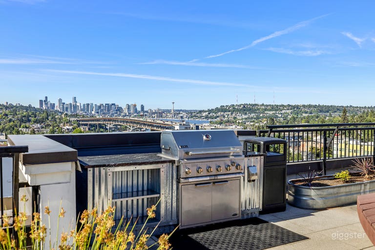  Encantadora Terraza en la Azotea con Vista al Skyline de Seattle 