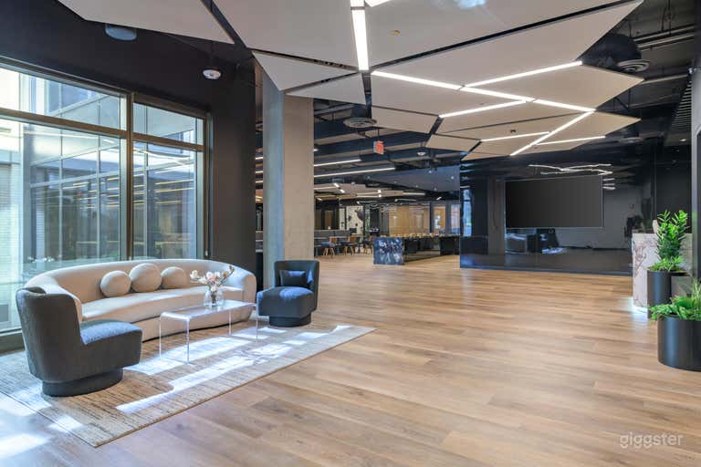  Modern Downtown Event Floor with Theater Seating & Games 