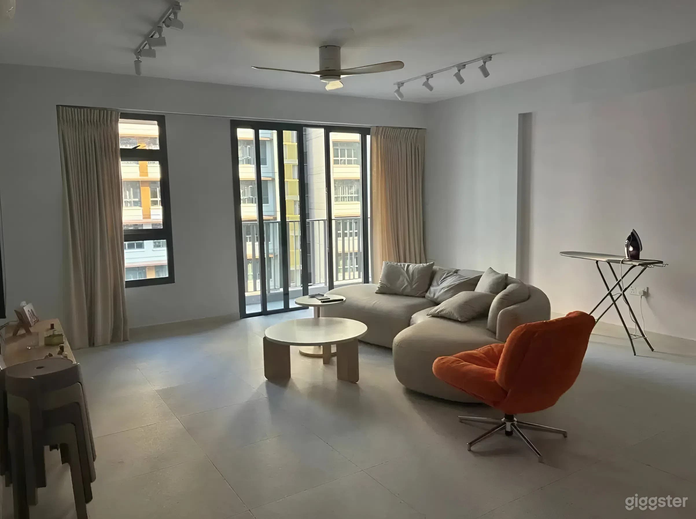 Bartley 5 Room HDB - Minimalist Huge Living Room Photo 1