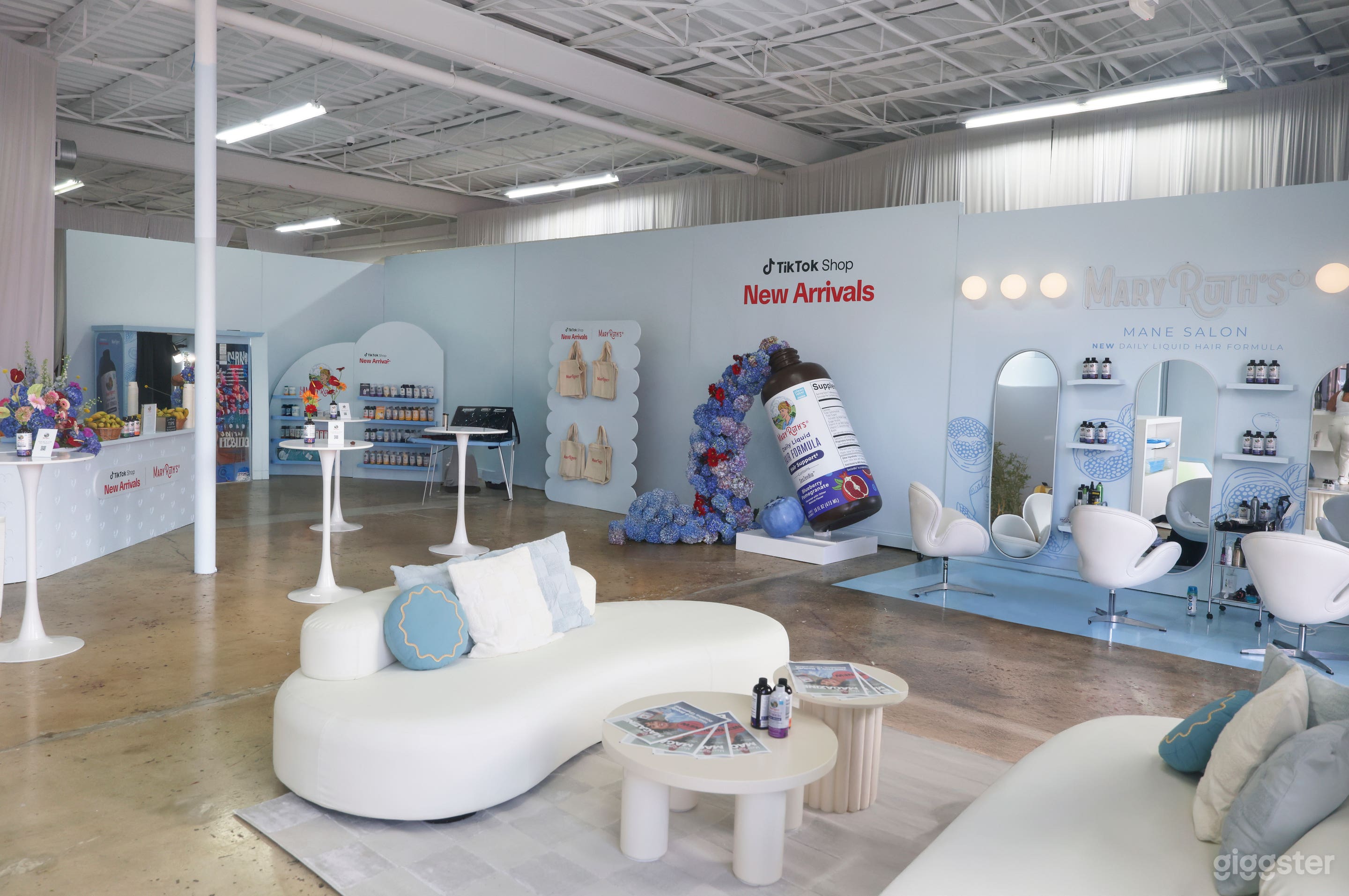 Space will be blank-boxed if rented. This is an example of a past event with the space fully customized by the client.