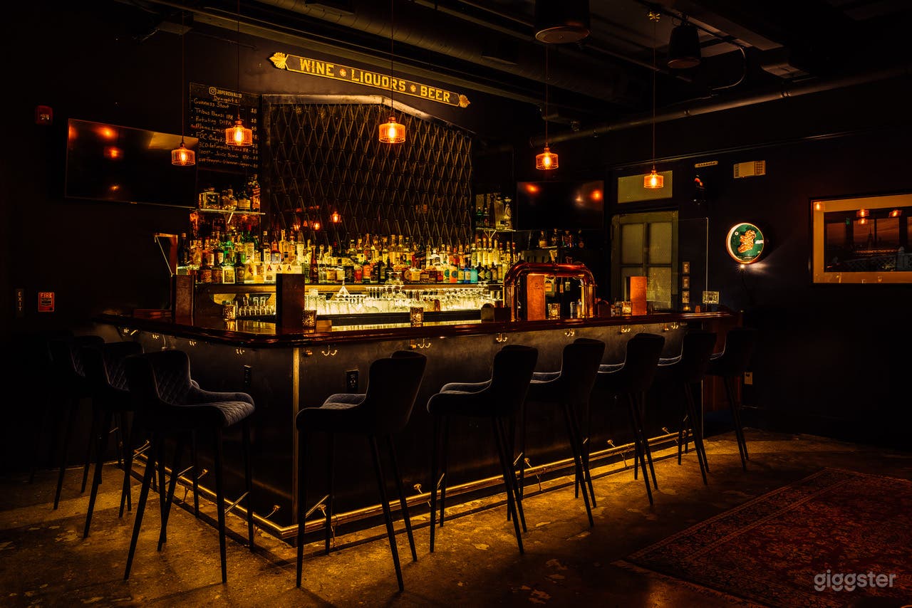 Vintage Speakeasy Style Cocktail Bar &amp; Lounge Photo 1