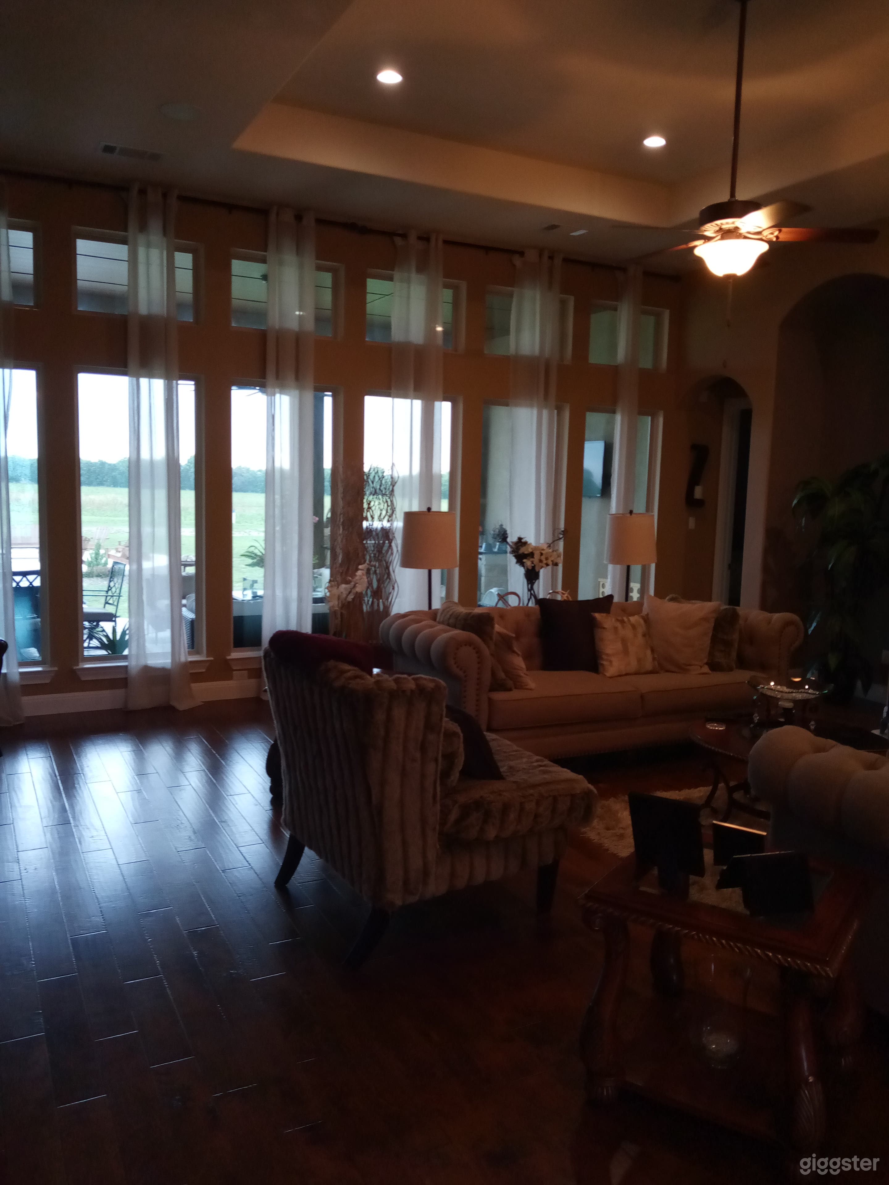 Large and open living.