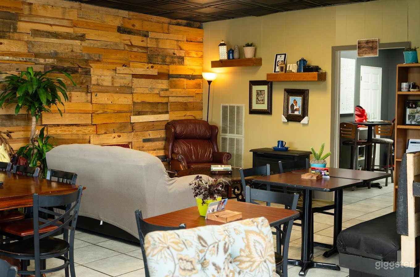 Cozy Urban Coffee Shop Indoor &amp; Outdoor Space Photo 3