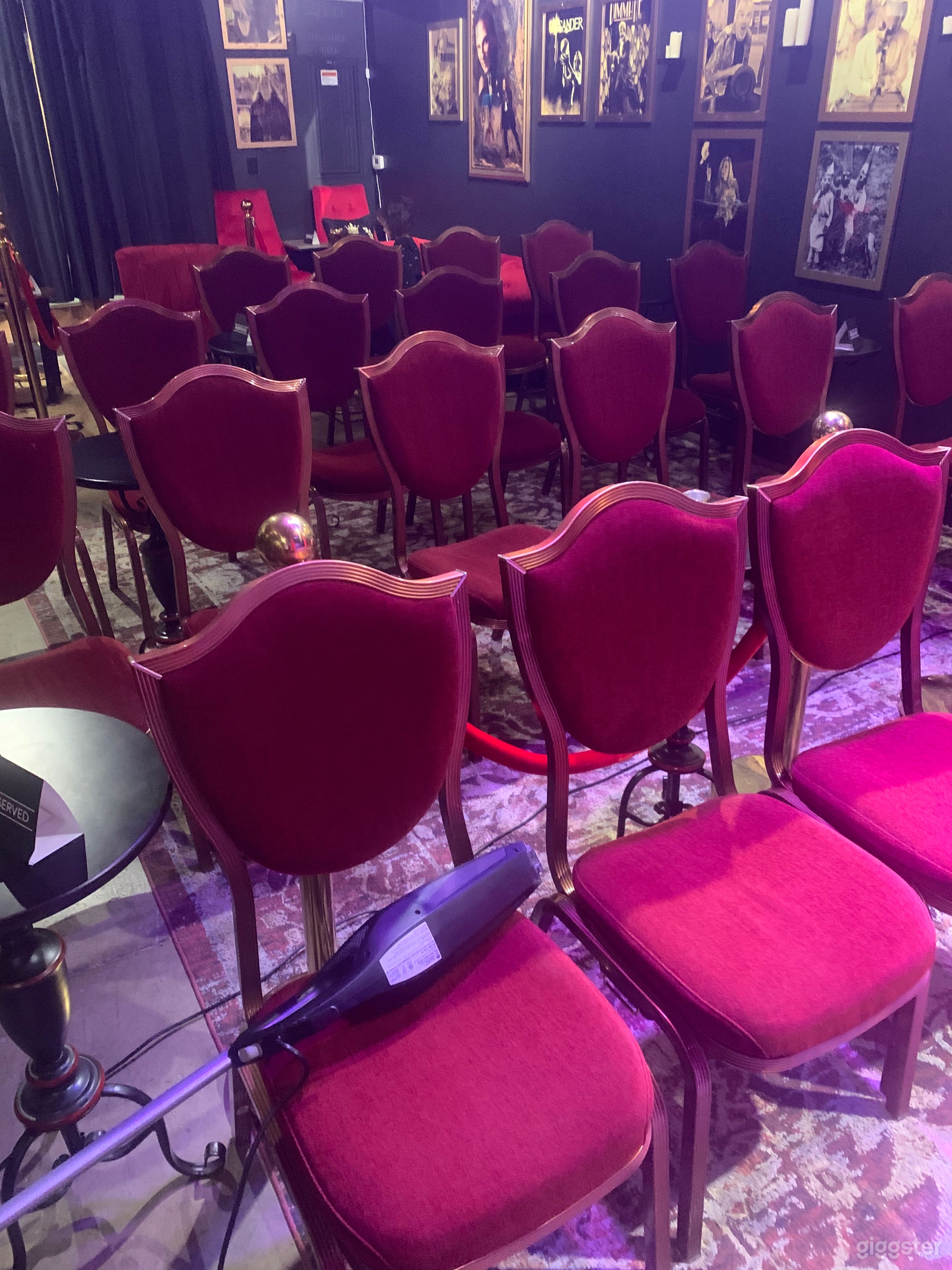 Newer high end banquet chairs, same as the Wynn hotel.