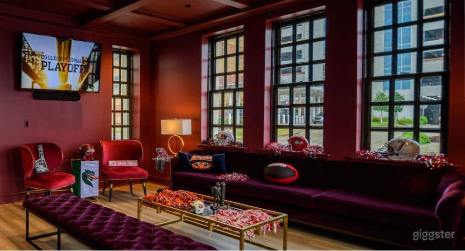 Red themed Private Lounge Room Bar in Birmingham Photo 1