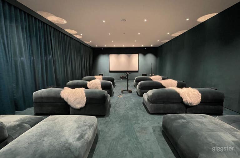  Modern Screening Room in Beverly Hills 