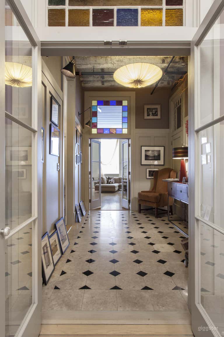  Foyer looking into the living room with southern exposure.  