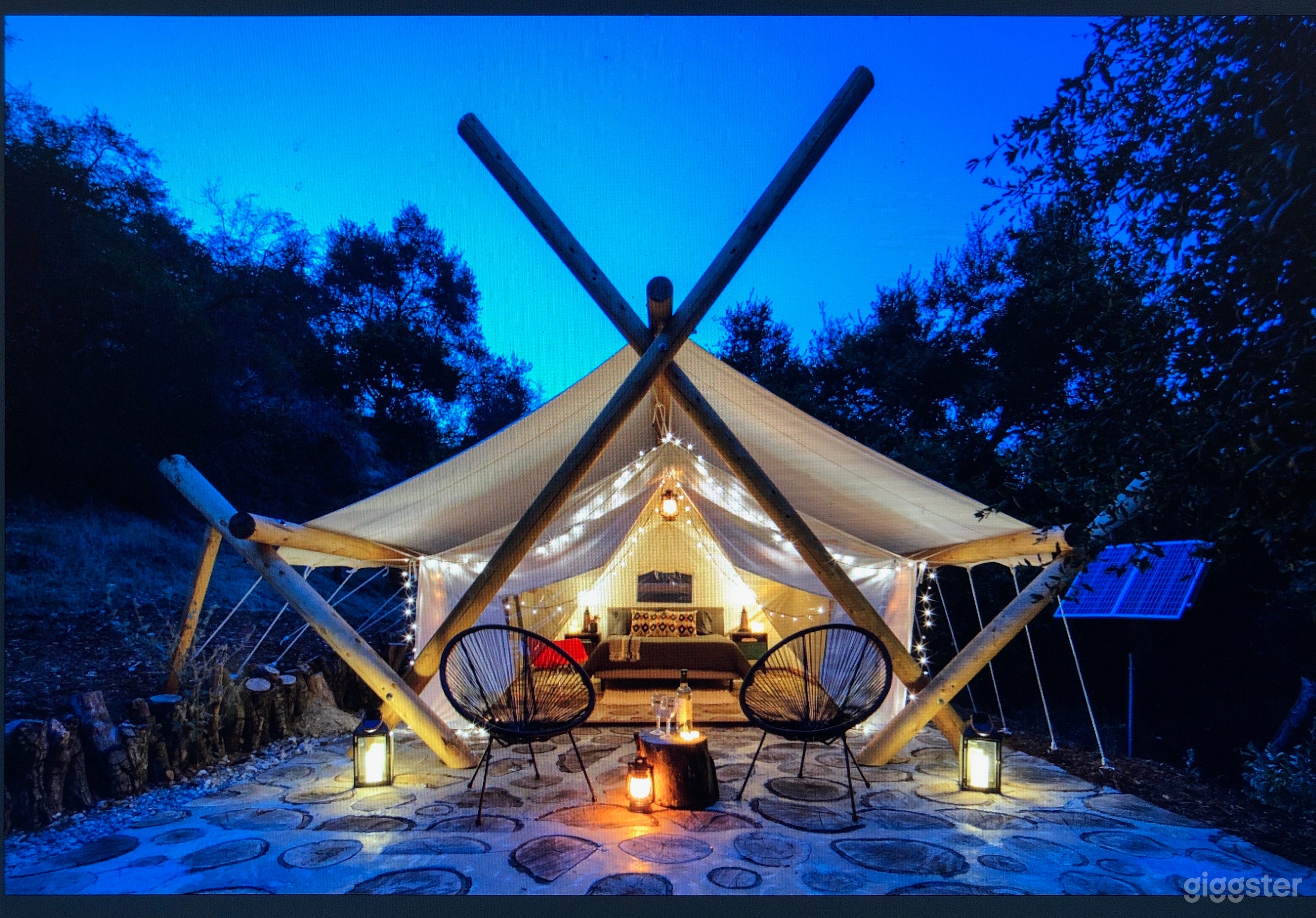 Glamping tent