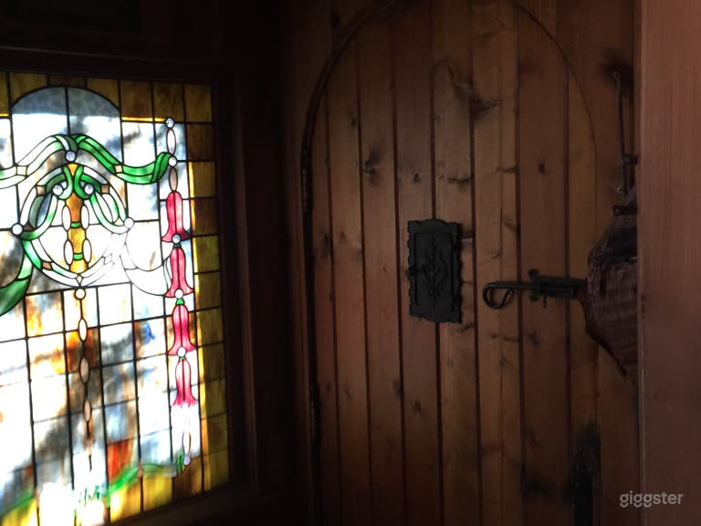  Large wood house in a rustic setting 