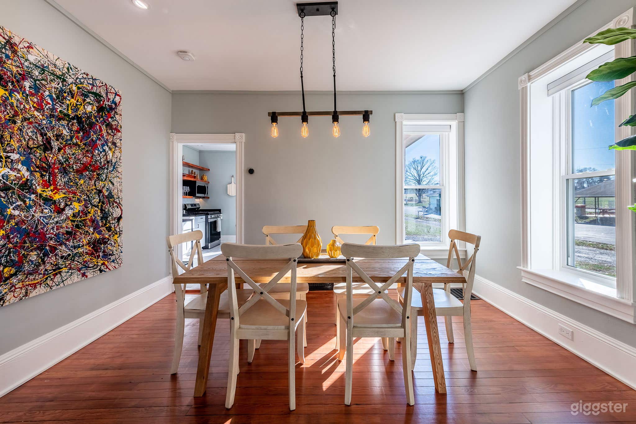 Large open dining area