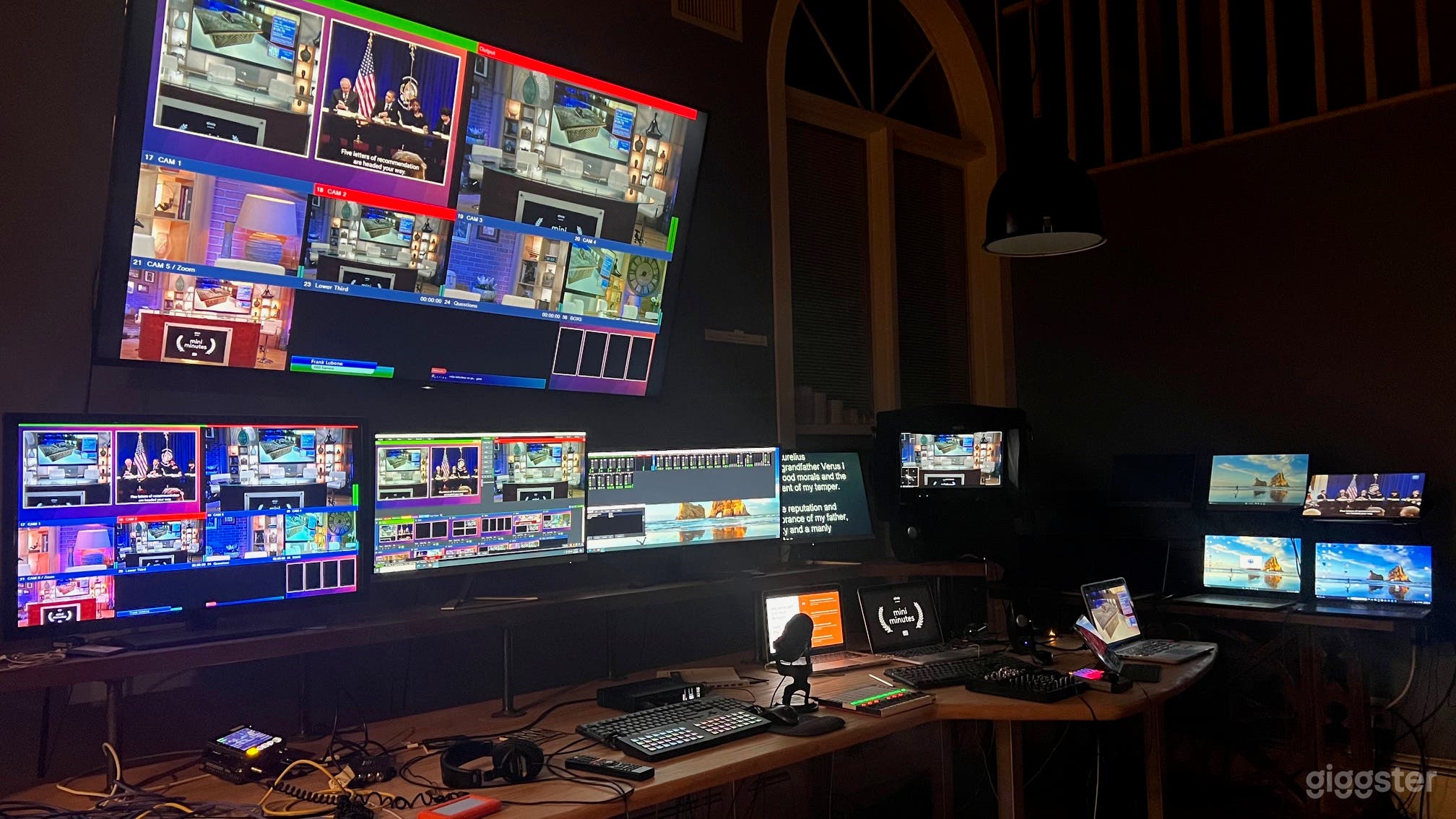 Large Spacious Control Room, High Speed Redundant network, Remote global capabilities.