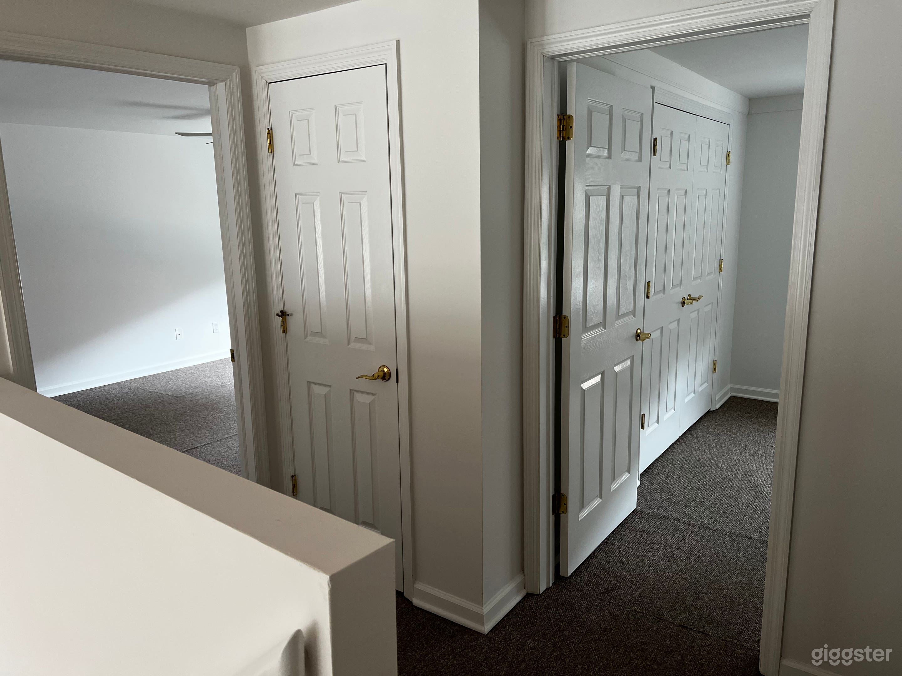 Upstairs changing/makeup areas. 