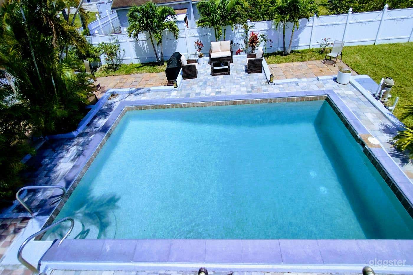 Stylsh Pool and Luxuriant Backyard Retreat Photo 2