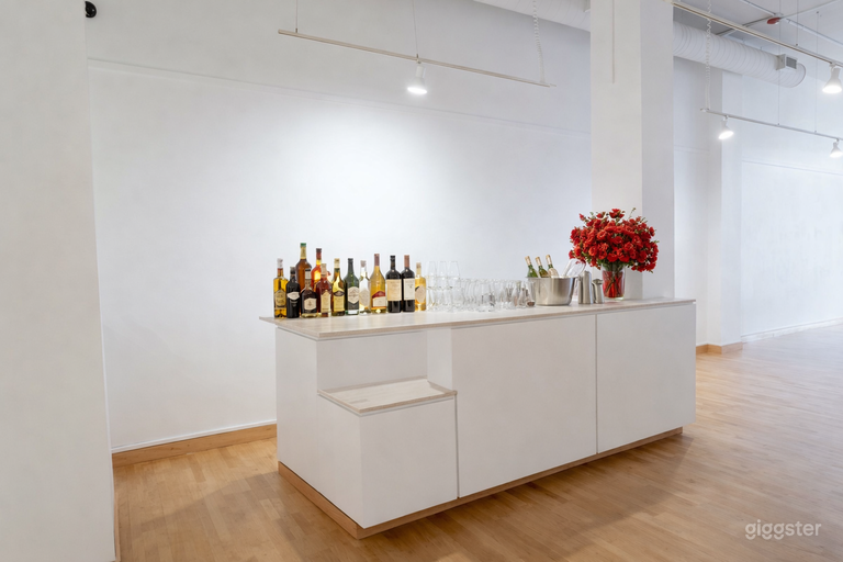  Art Gallery with White Walls and High Ceilings 