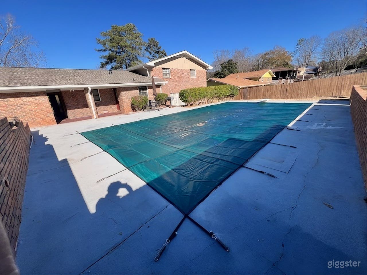 Cozy Brick Home with Fireplace Lounge and Private Pool Photo 3