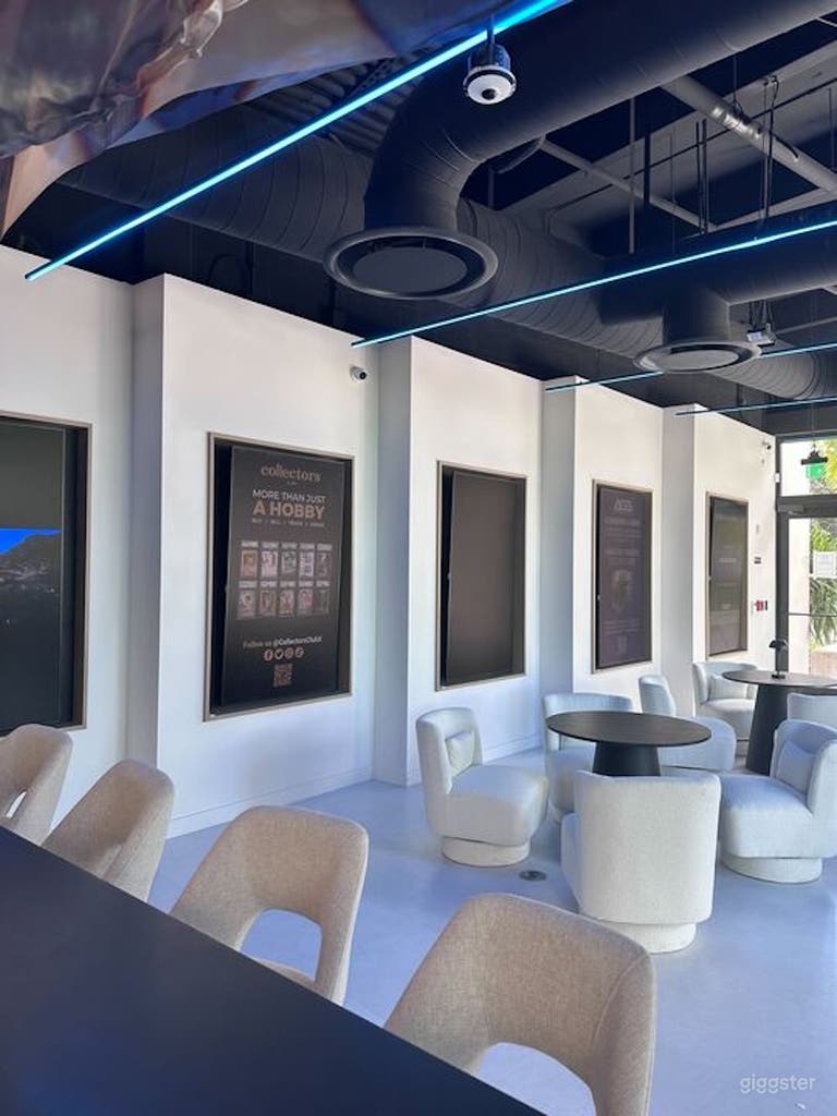  Left Wall of Lounge Area - Fully Customizable LED Boards For You 