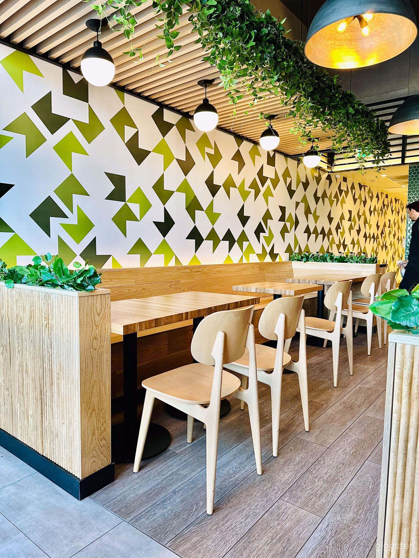 Modern Rustic Restaurant with Open Kitchen, Industrial Charm Photo 3