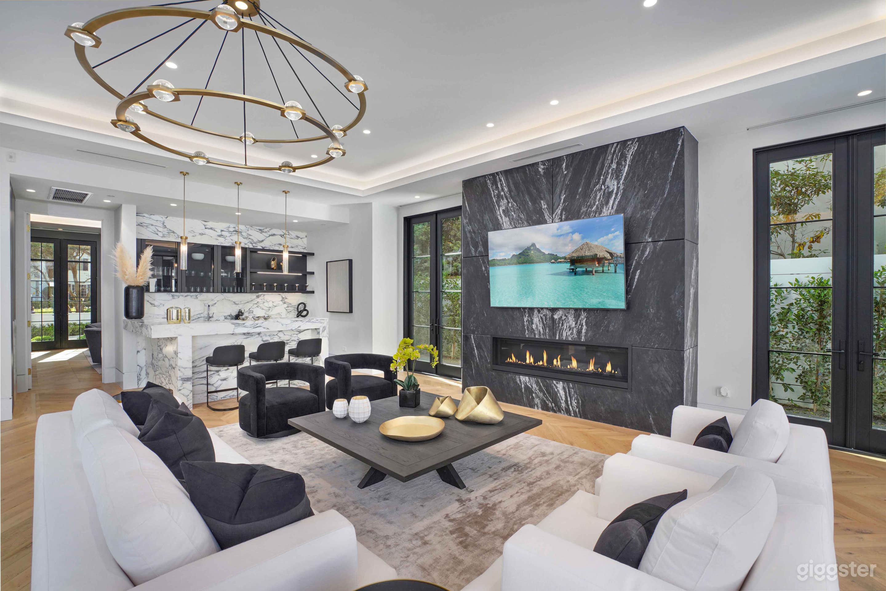 Villa Colette by LuxJB: Modern New Mega Mansion in BH Flats, 92010. Ideal for celebrity shoots, interviews and corporate &amp; team building events.