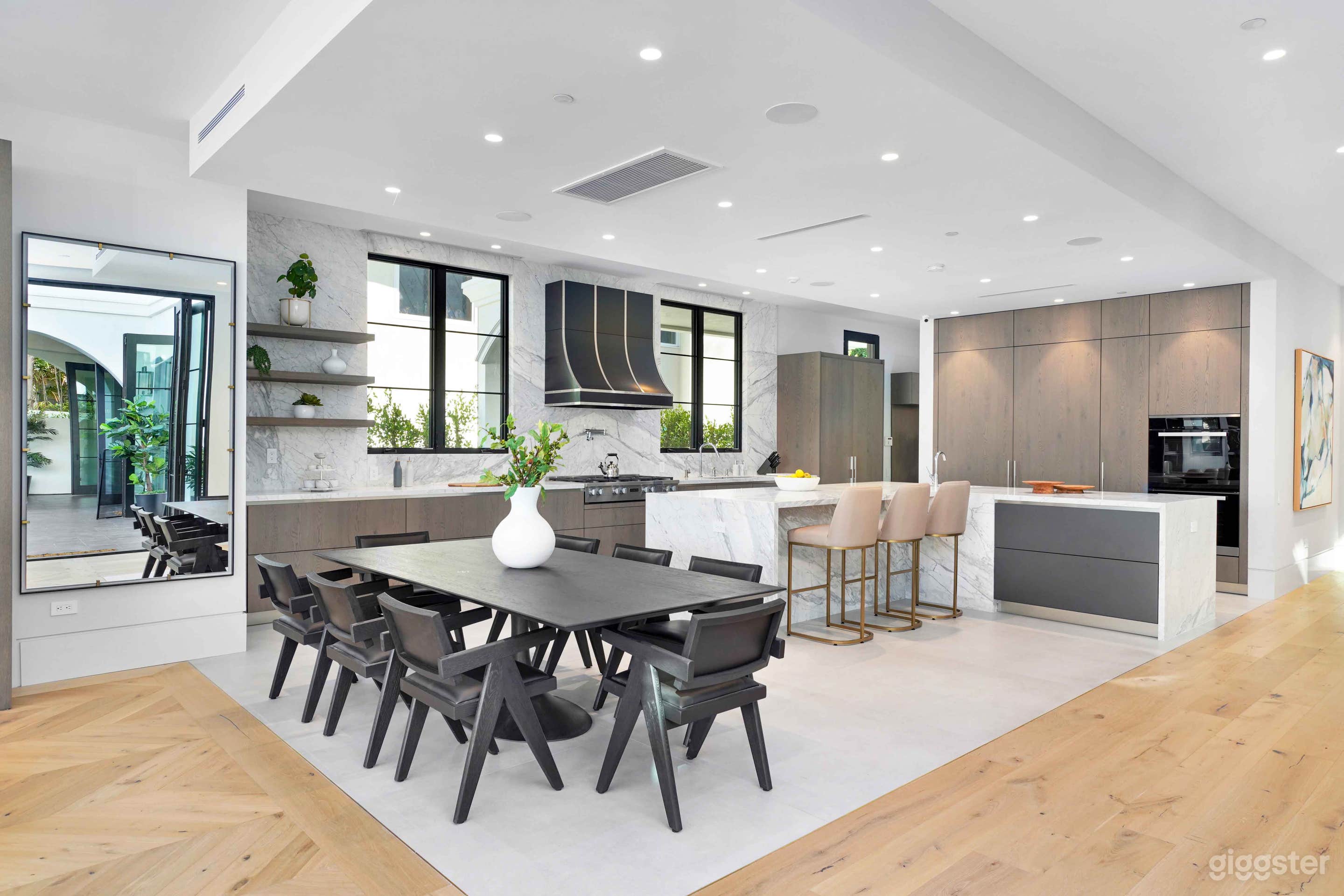 Villa Colette by LuxJB: Modern New Mega Mansion in BH Flats, 92010. Ideal for celebrity shoots, interviews and corporate &amp; team building events.