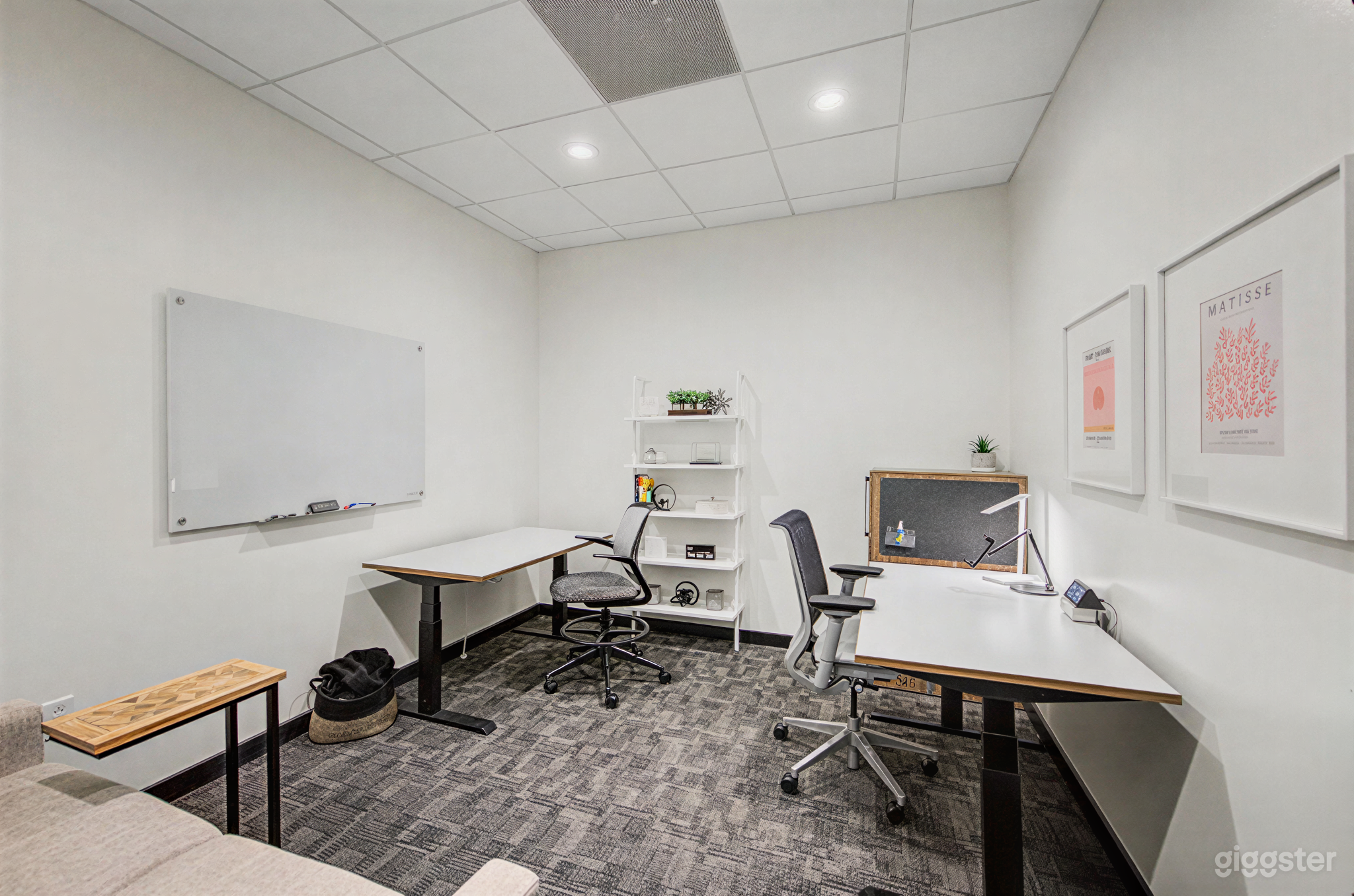 Modern Private Office with Lounge Area & Whiteboard Photo 3