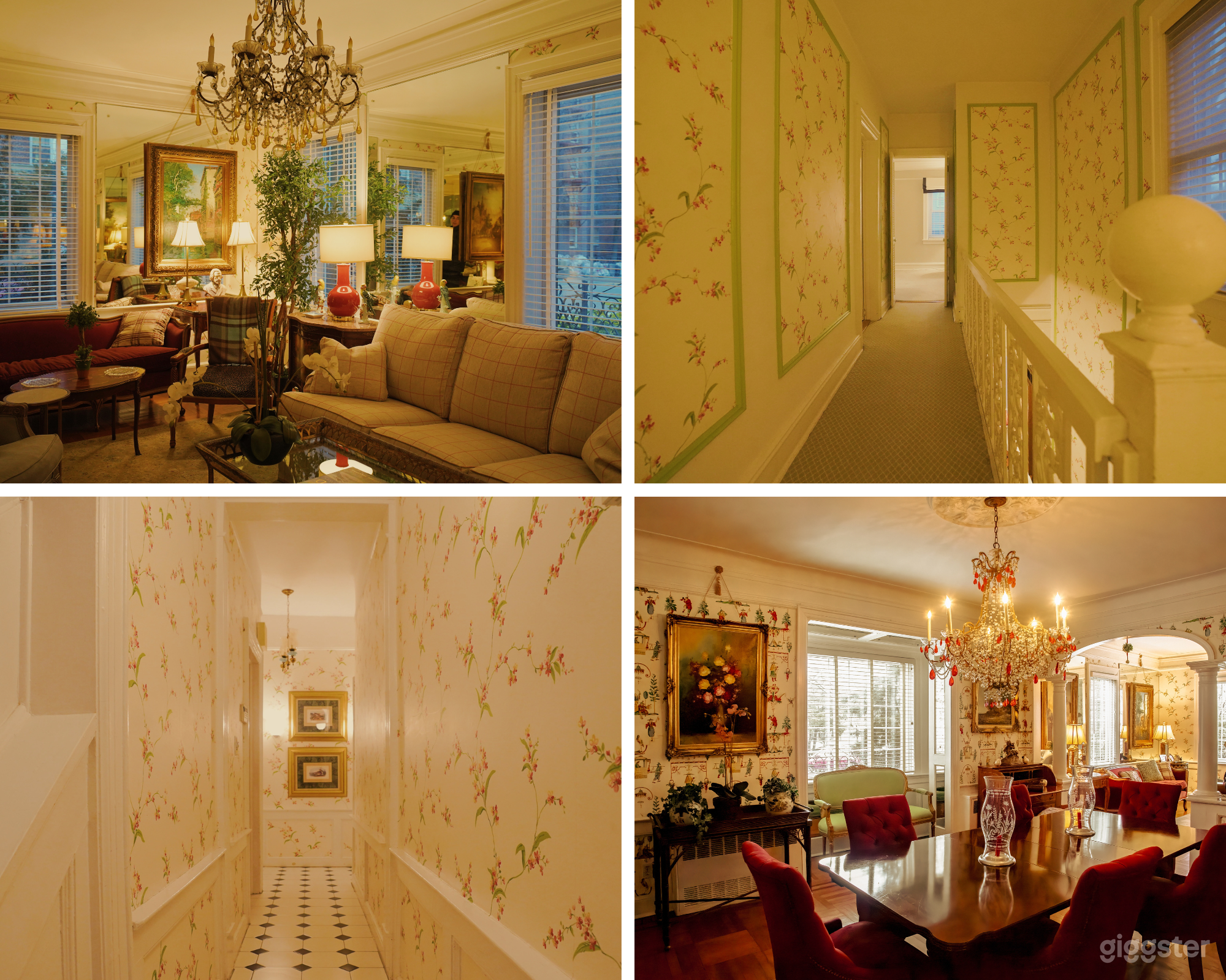 Traditional Vintage House with Wallpaper, Antique Furniture Photo 1