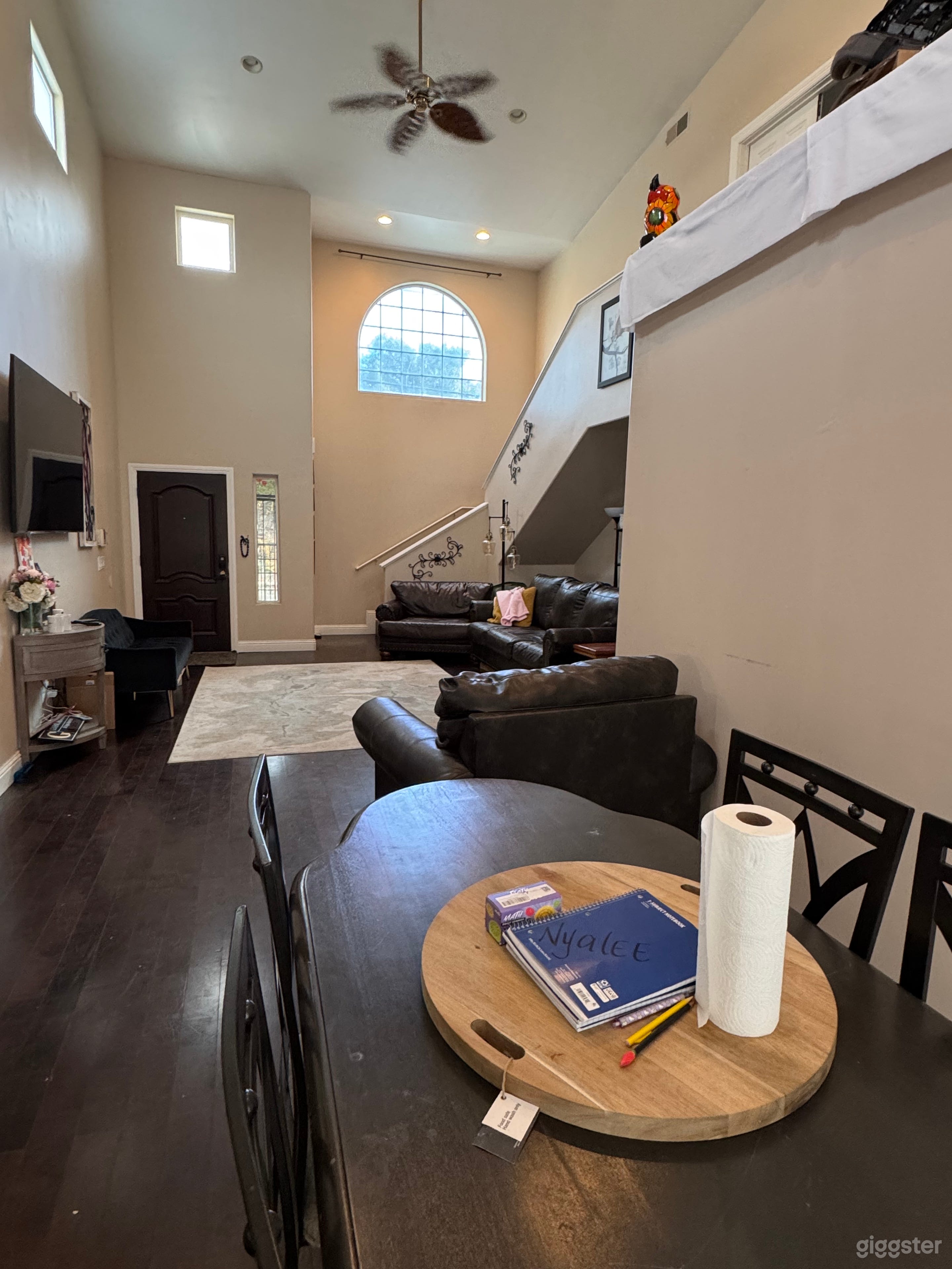 Living room view from the dining room