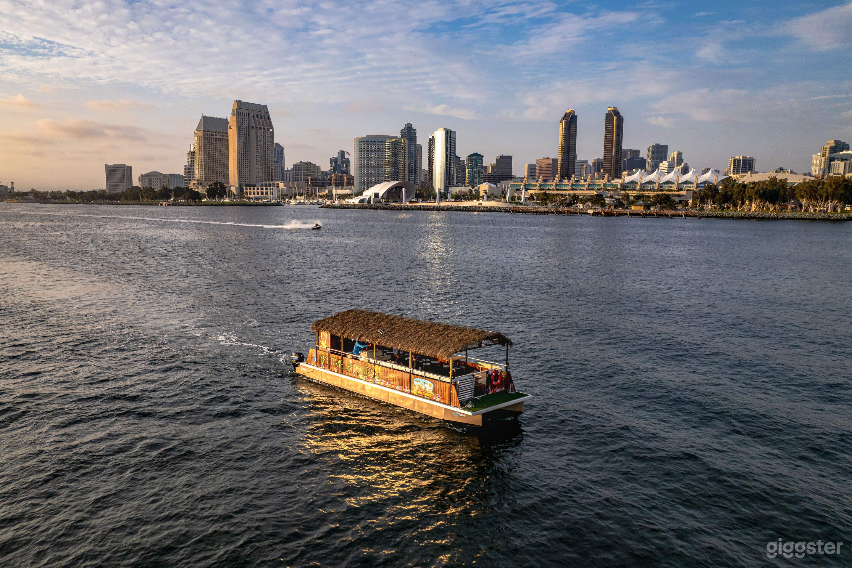 Tiki Time cruising by downtown San Diego.
